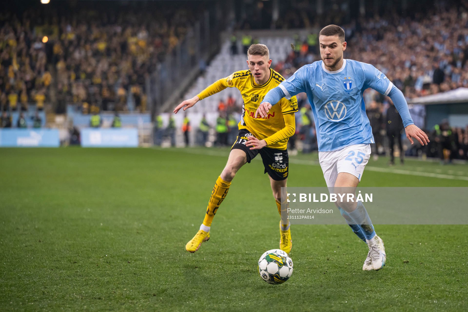 Elfsborgs Alexander Bernhardsson och Malmö FFs Gabriel