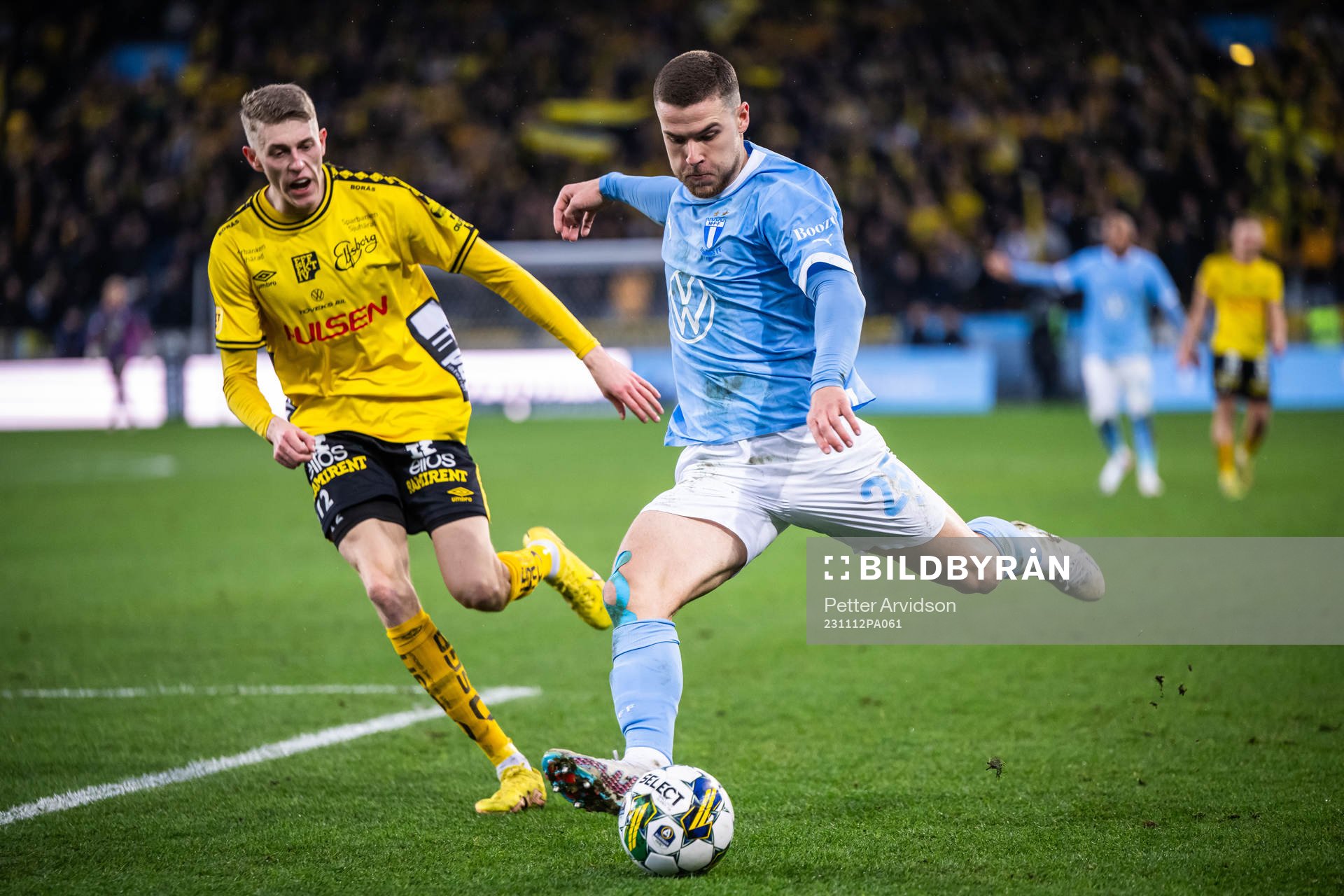 Elfsborgs Alexander Bernhardsson och Malmö FFs Gabriel