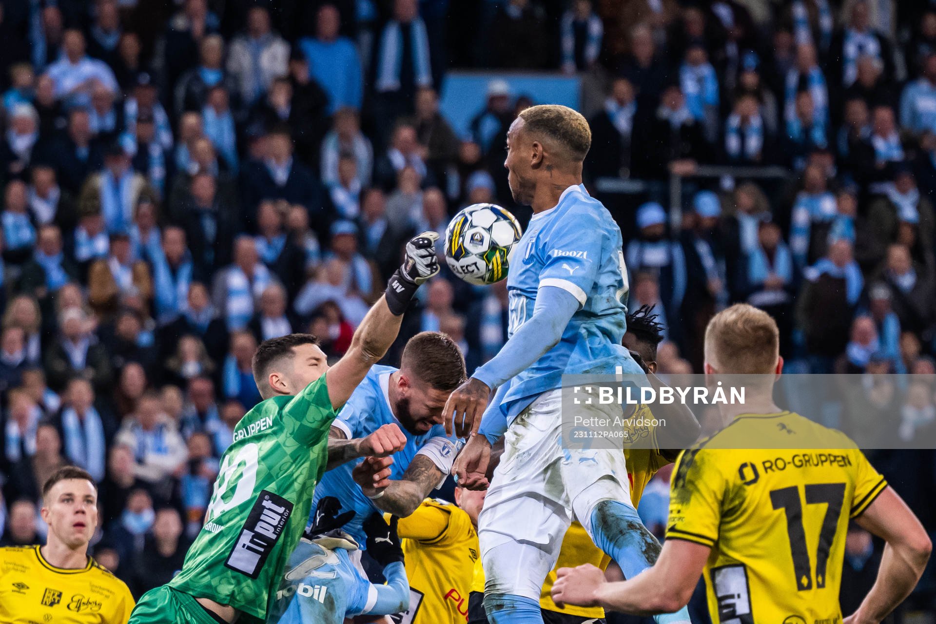 Elfsborgs målvakt Hakon Valdimarsson och Malmö FFs Pontus