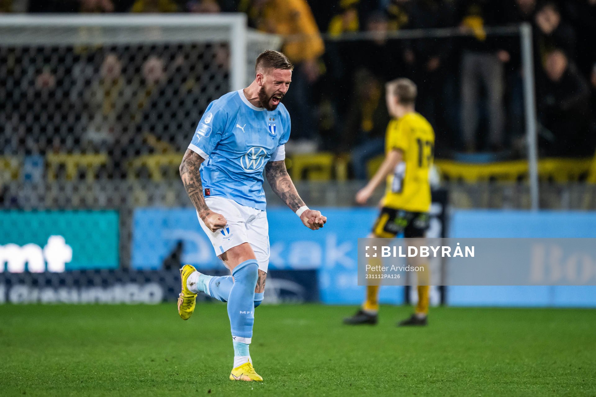 Malmö FFs Pontus Jansson jublar