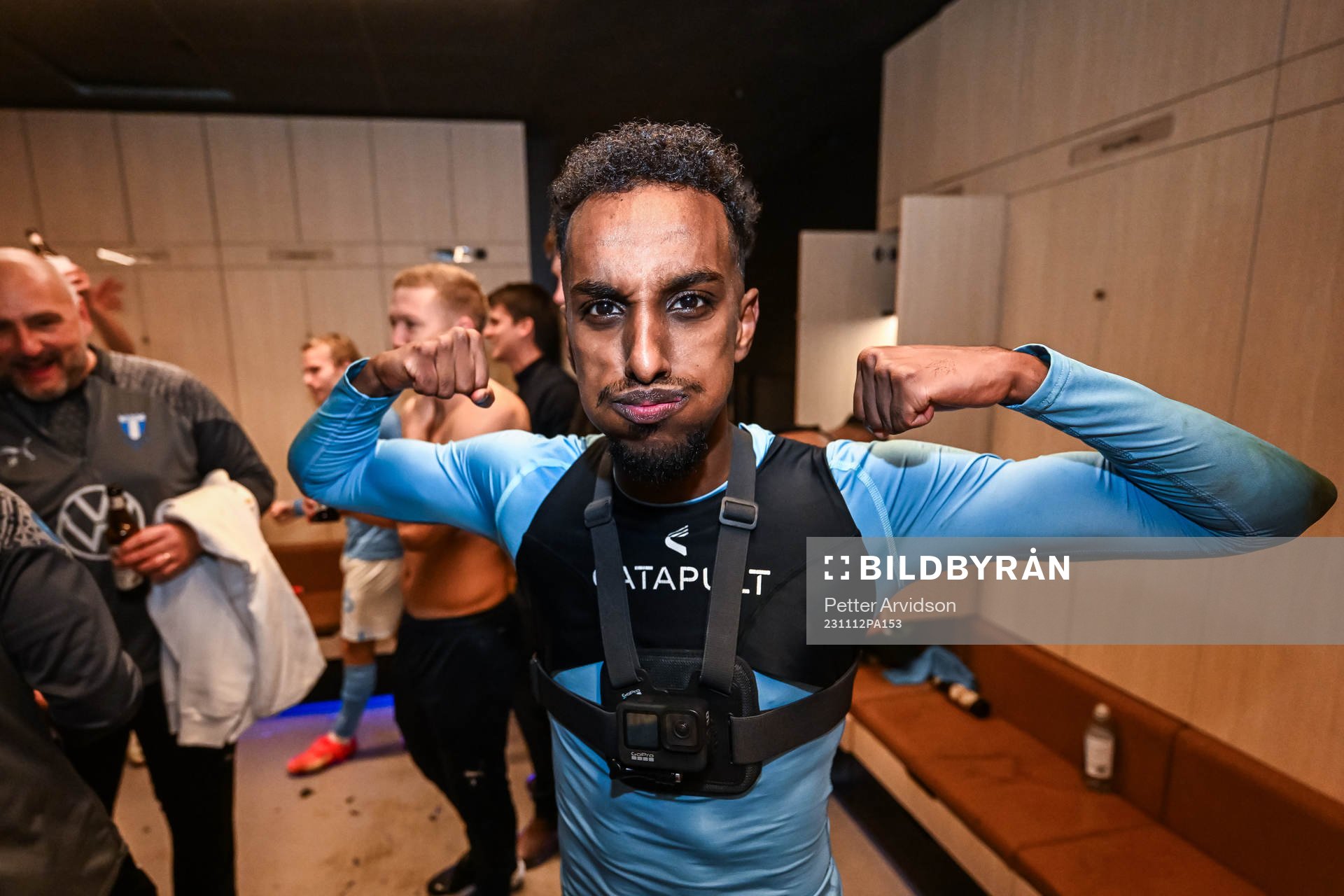 Malmö FFs Taha Ali jublar över SM-guldet