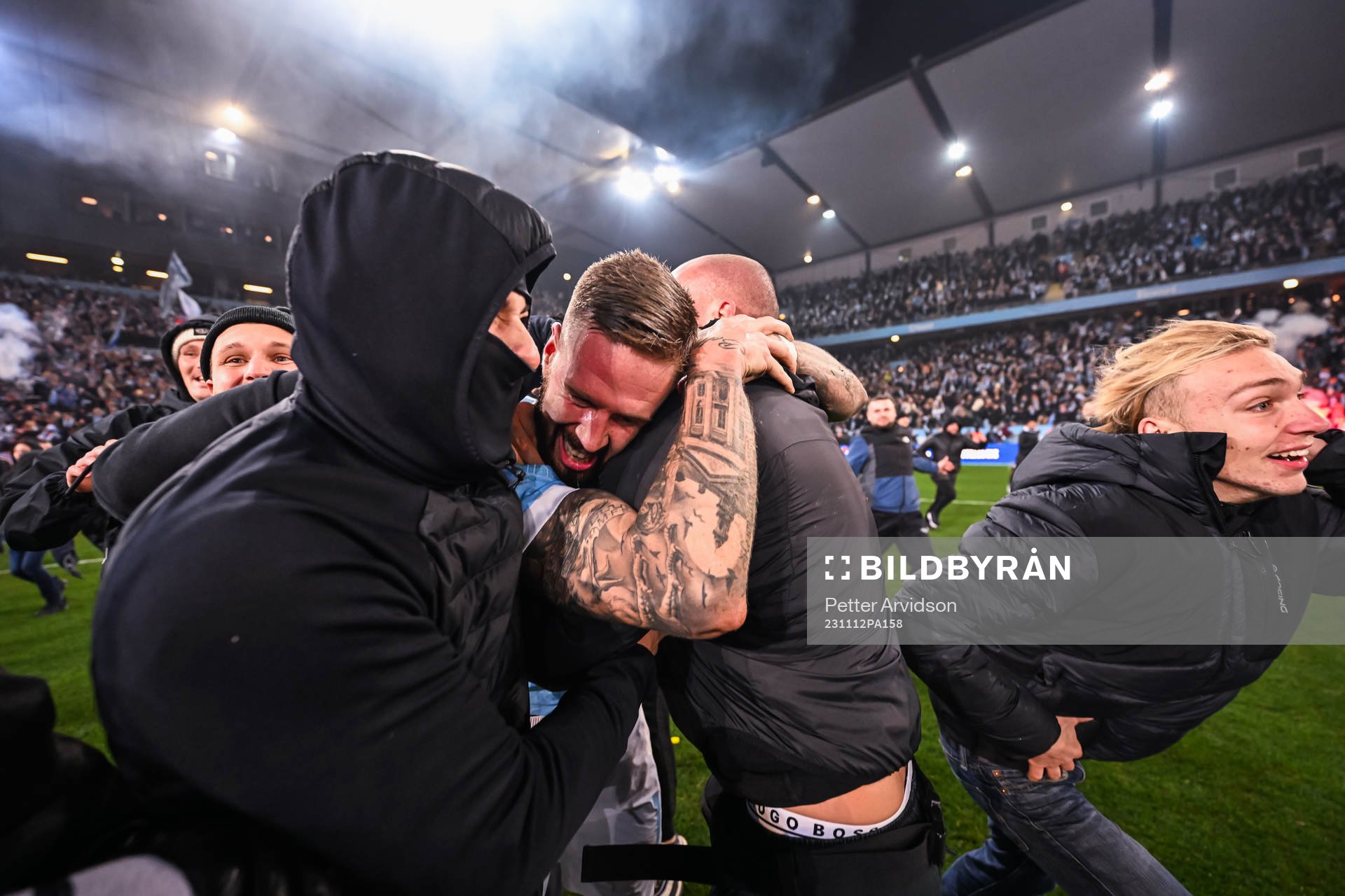 Malmö FFs Pontus Jansson jublar över SM-guldet