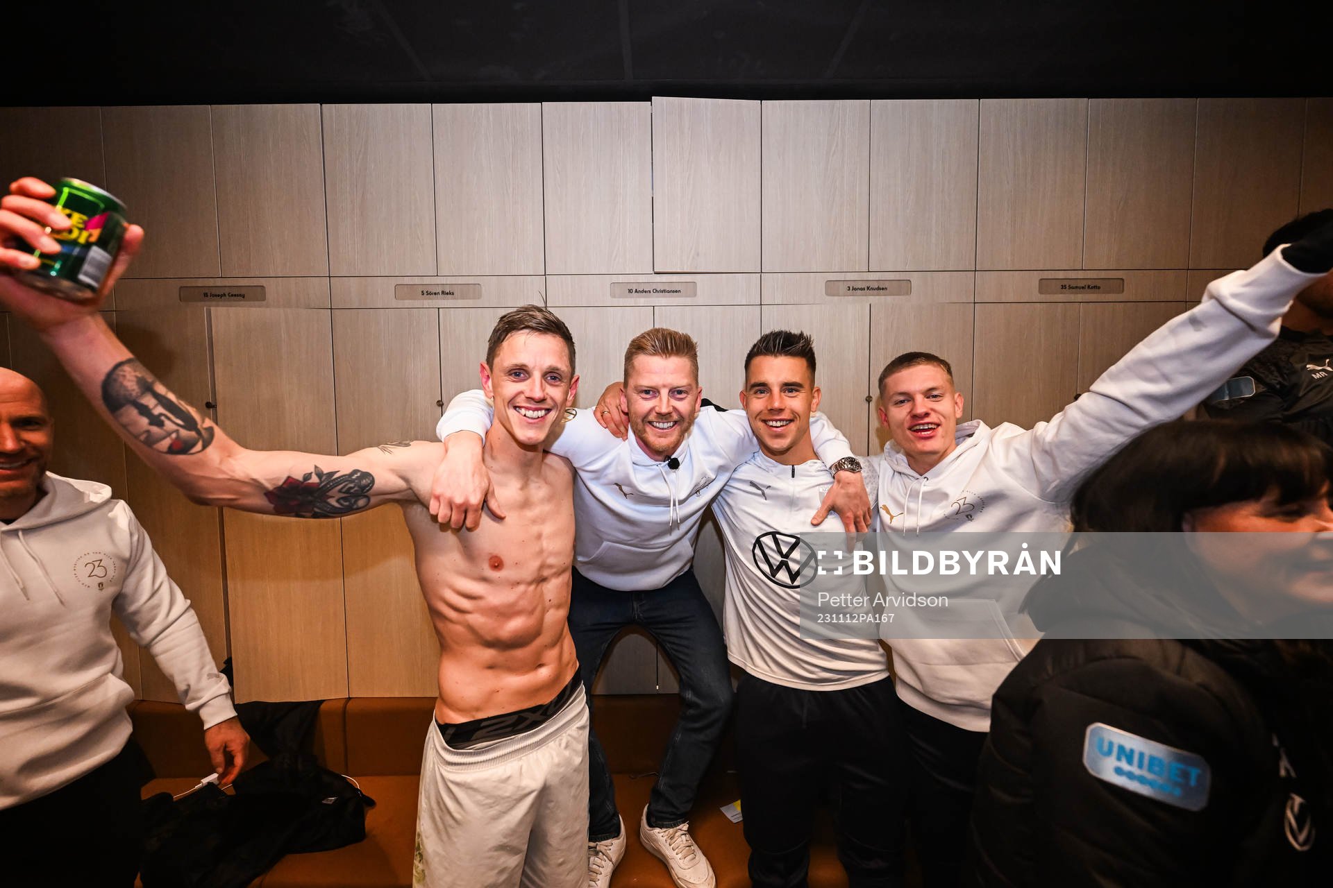 Malmö FFs Søren Rieks, Anders Christiansen och Jonas