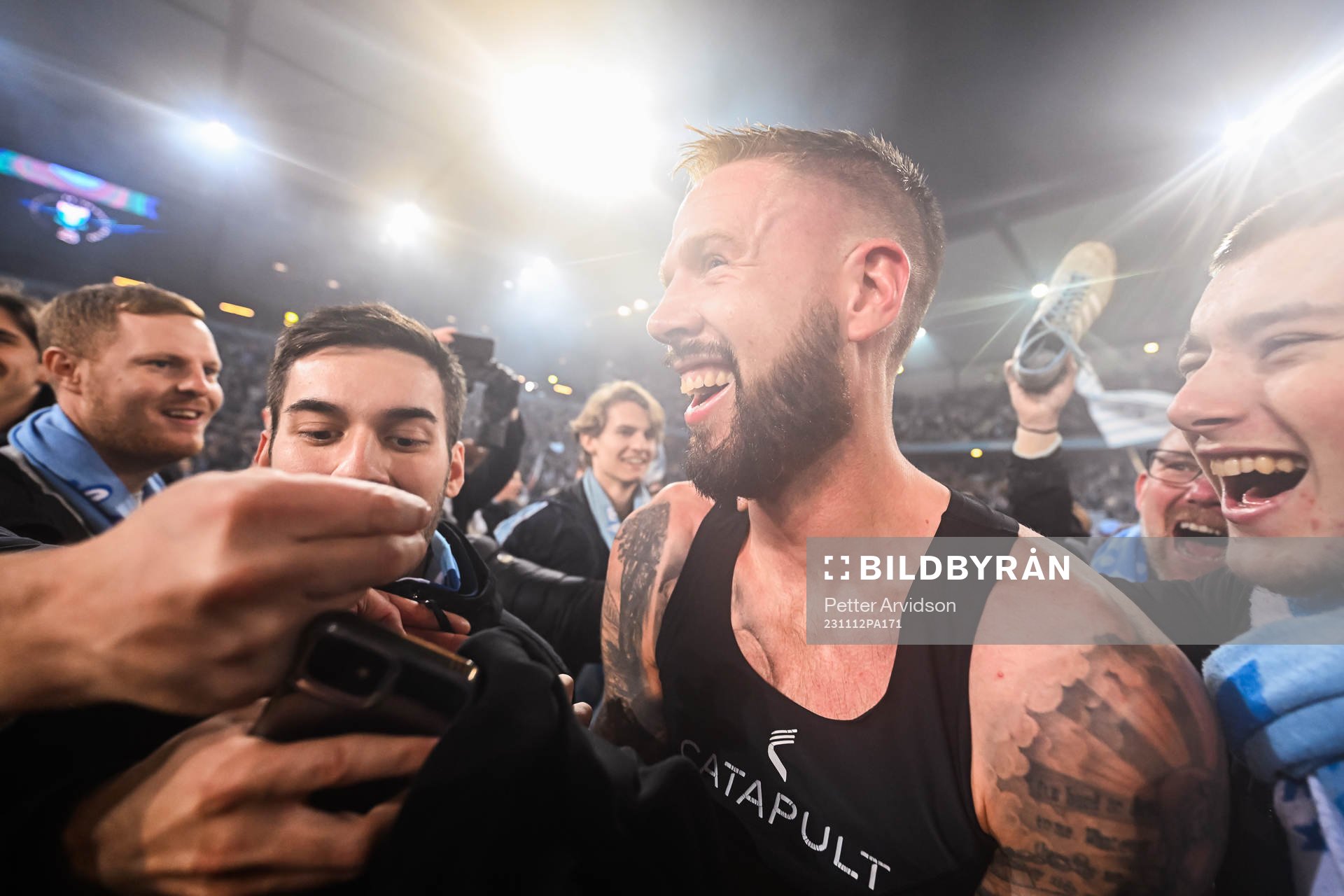 Malmö FFs Pontus Jansson jublar över SM-guldet