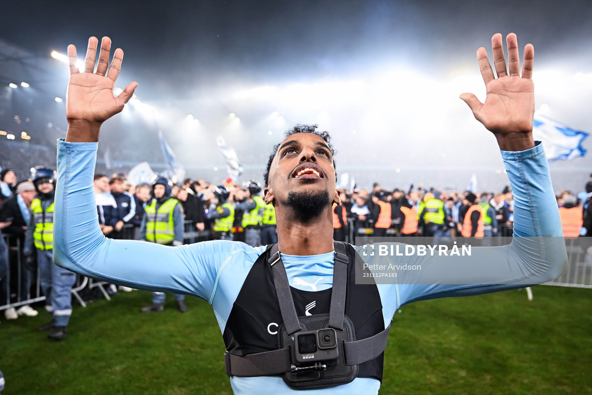 Malmö FFs Taha Ali jublar över SM-guldet