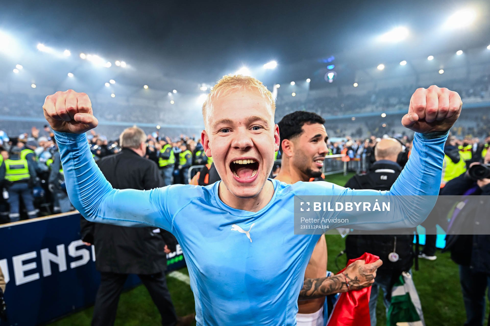 Malmö FFs Otto Rosenberg jublar över SM-guldet