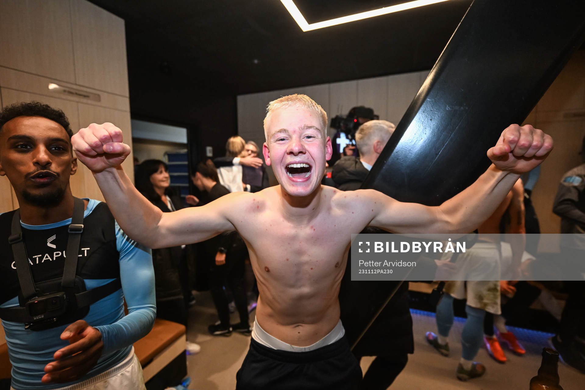 Malmö FFs Otto Rosengren jublar över SM-guldet