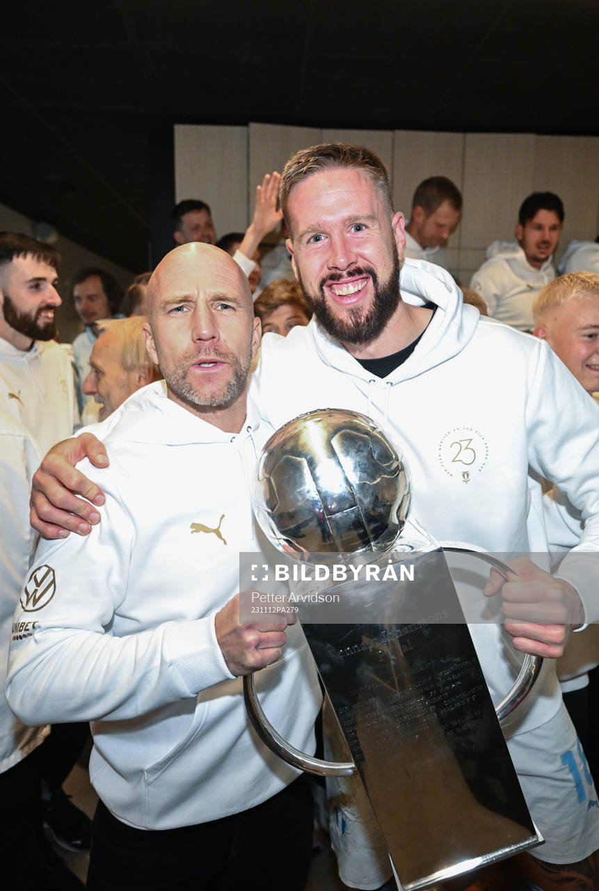 Malmö FFs tränare Henrik Rydström och Pontus Jansson