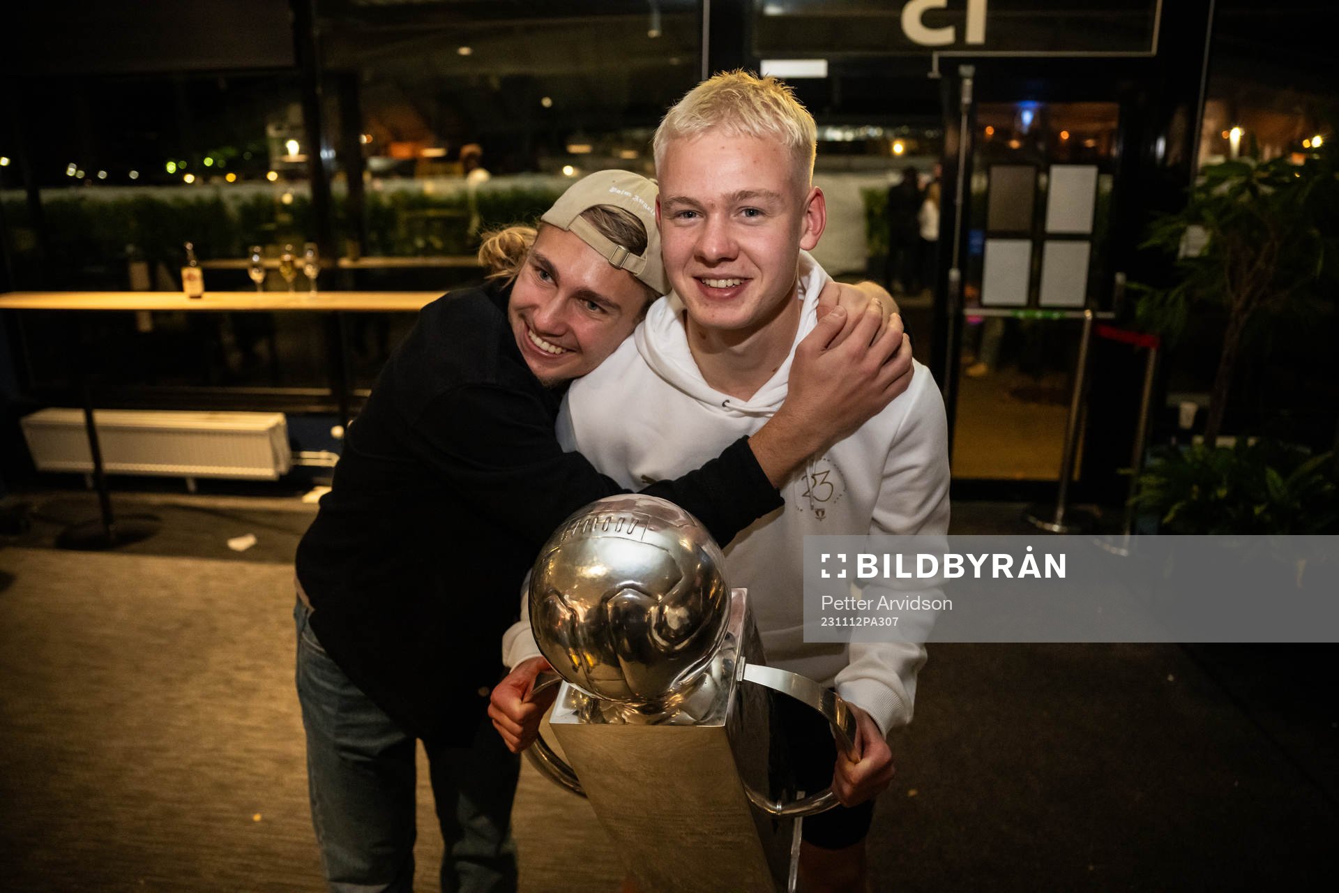 Malmö FFs Sebastian Nanasi och Otto Rosengren på