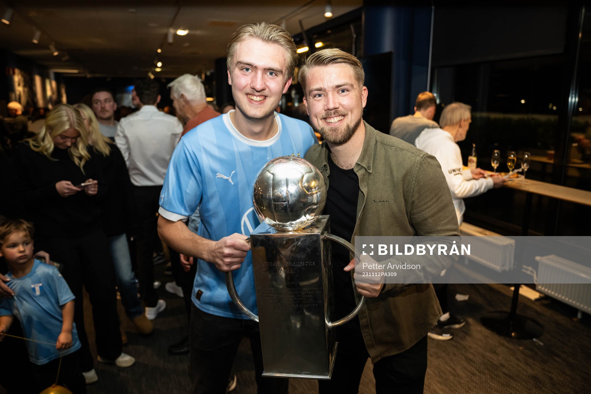 Malmö FFs assisterande tränare Theodor Olsson med Lennart