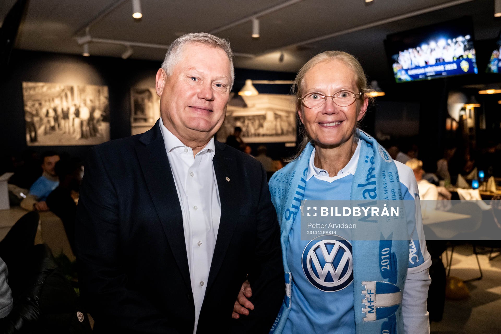 Malmö FFs ordförande Anders Pålsson med sällskap