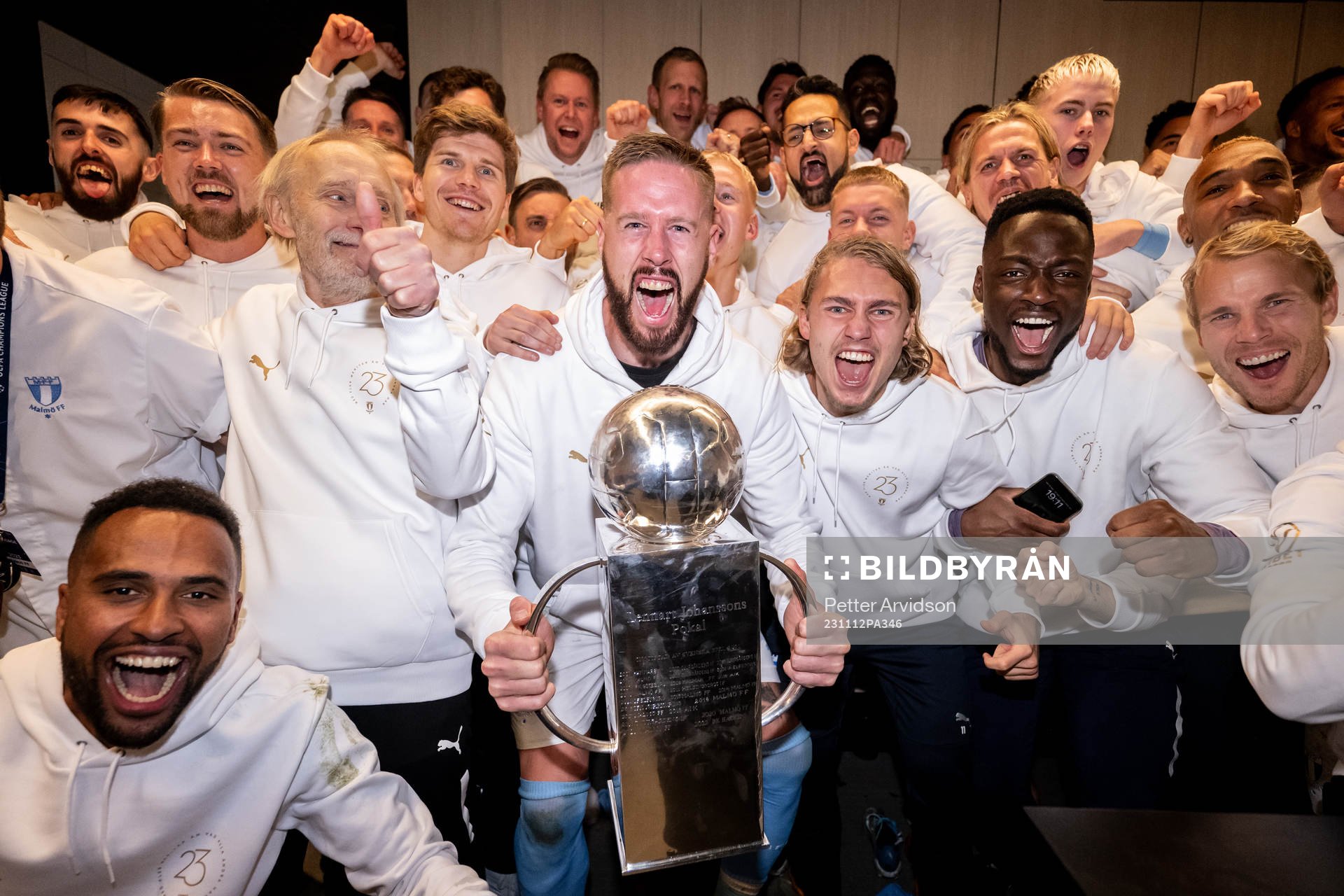 Malmö FFs Isaac Kiese Thelin, Oliver Berg, Pontus Jansson,