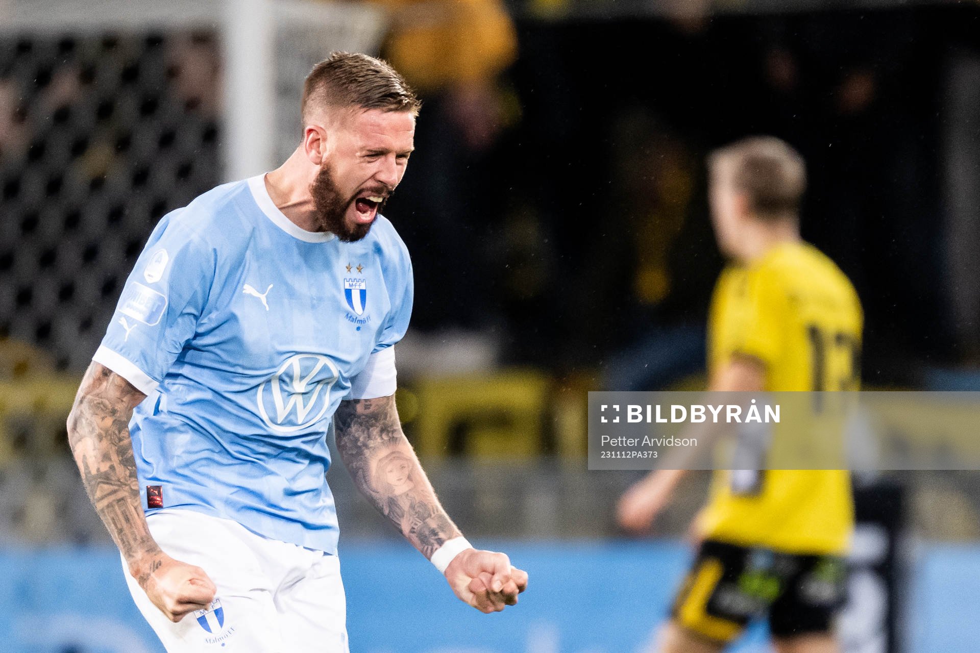 Malmö FFs Pontus Jansson jublar