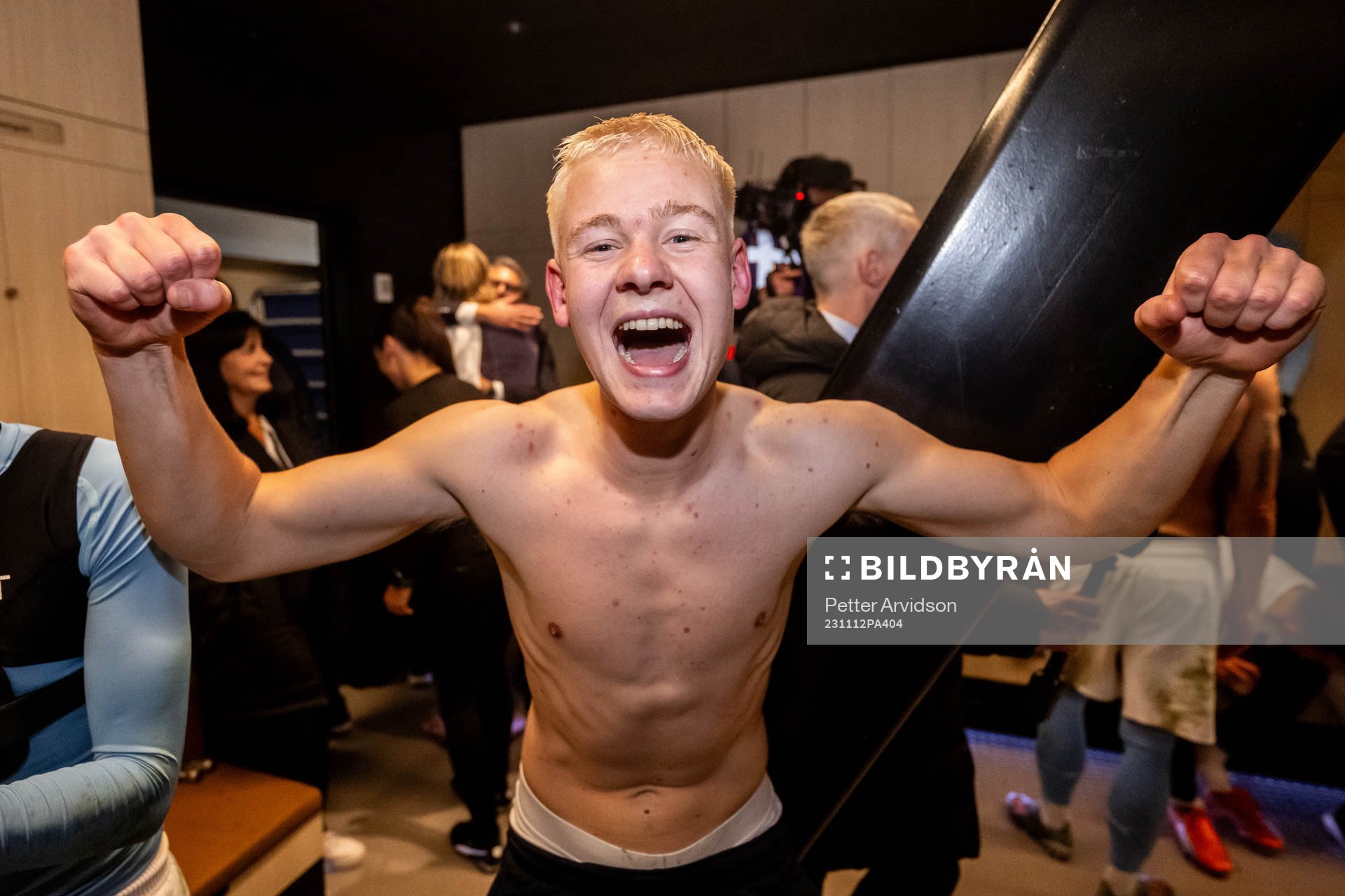 Malmö FFs Otto Rosengren jublar över SM-guldet i