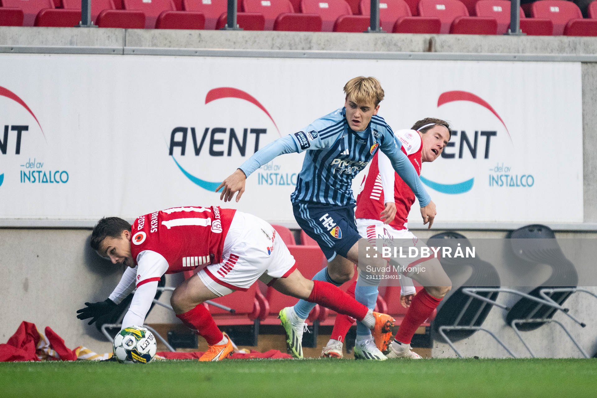 Kalmars Simon Skrabb och Johan Karlsson mot Djurgårdens
