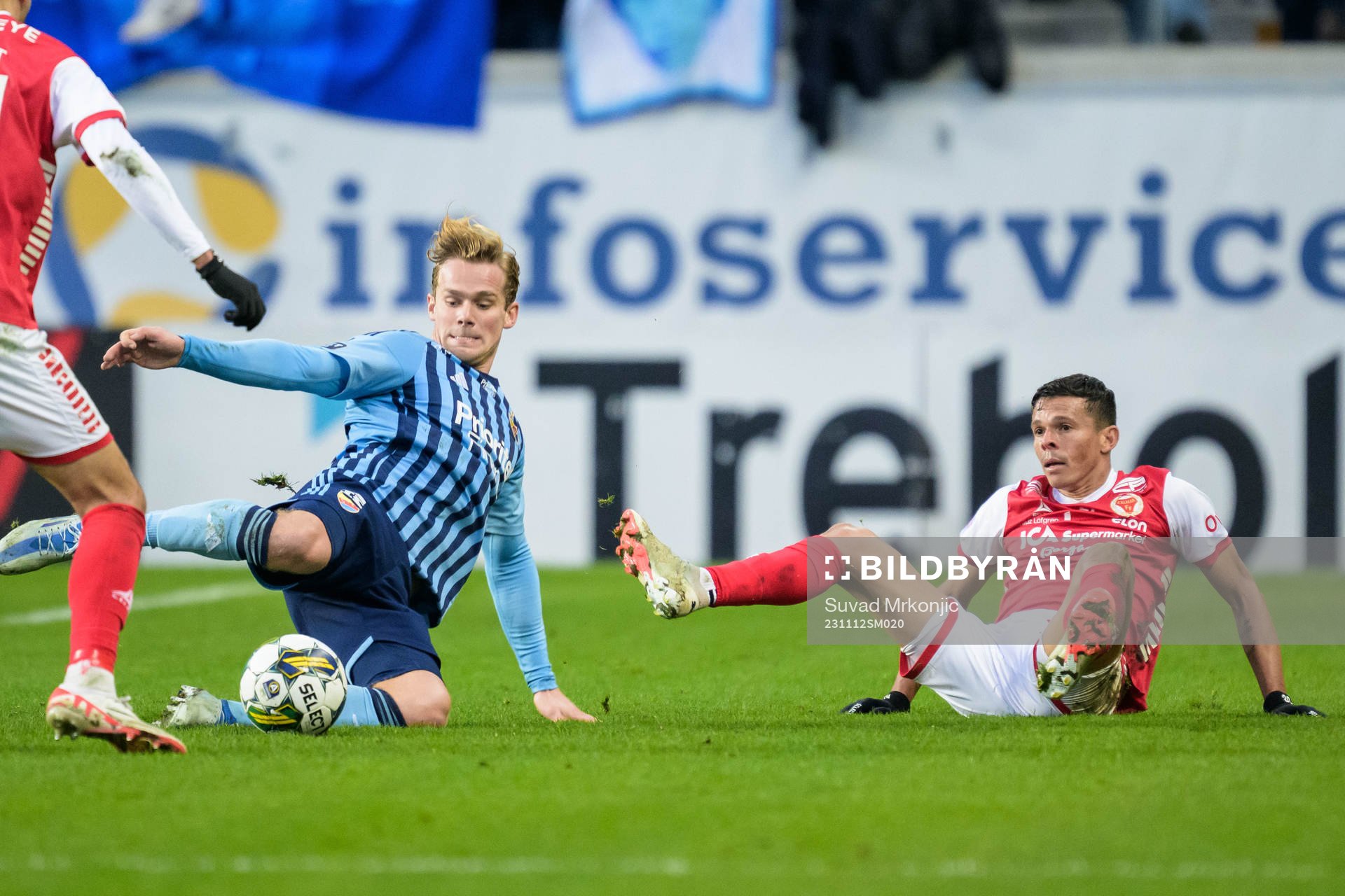 Djurgårdens Hampus Finndell och Kalmars Romario Pereira
