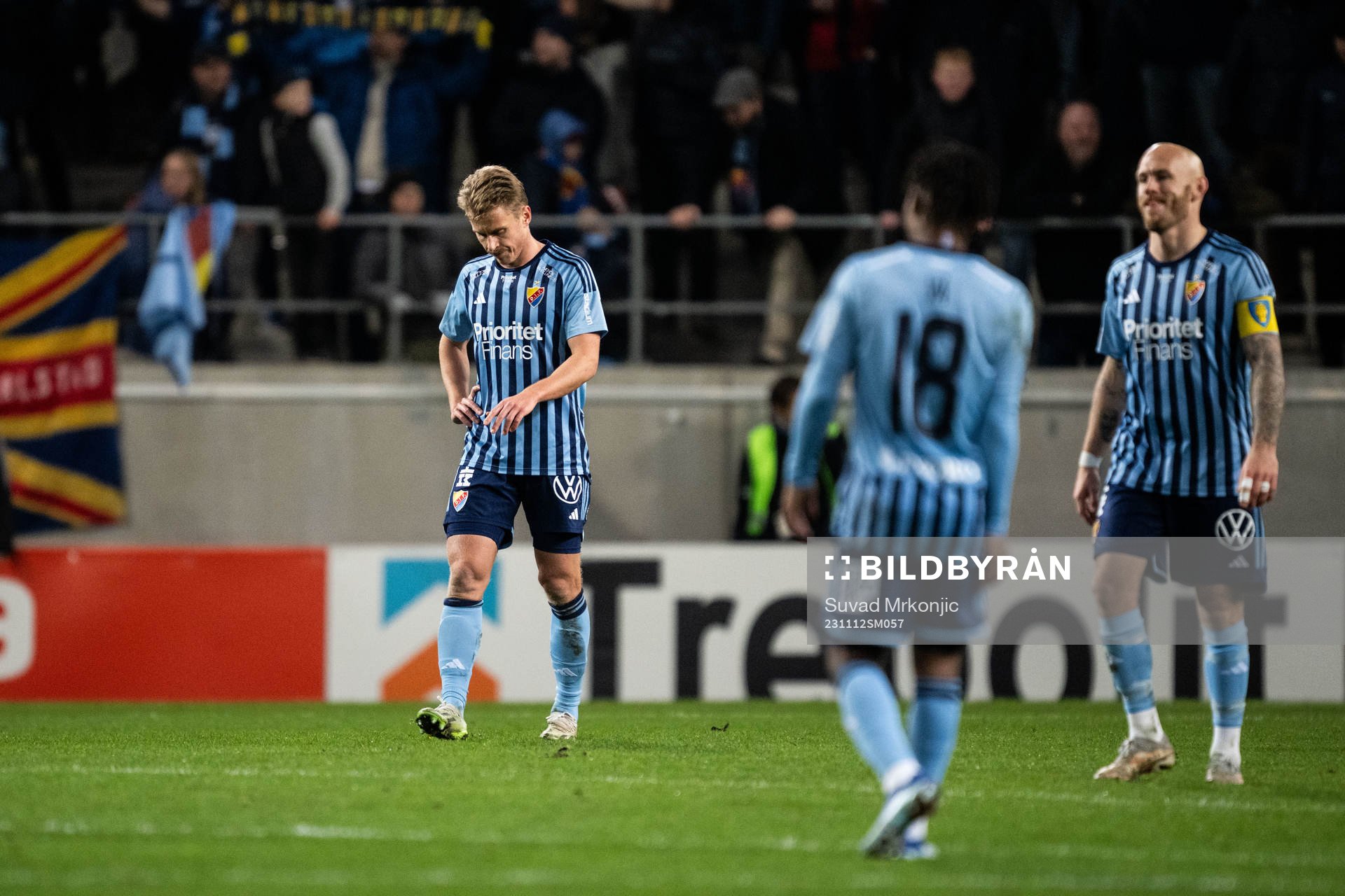 Djurgårdens Rasmus Schuller och Magnus Eriksson deppar