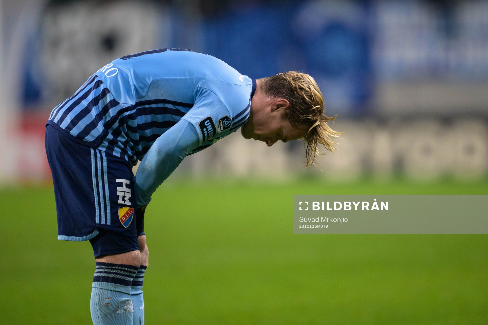 Djurgårdens Hampus Finndell deppar