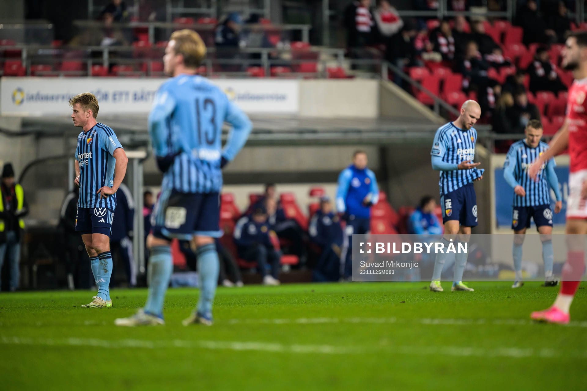 Djurgårdens spelare deppar