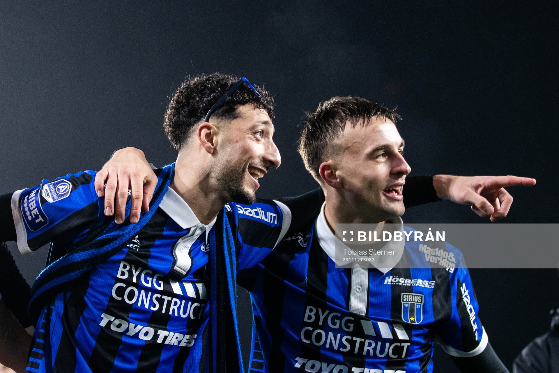 Sirius Wessam Abou Ali och Henrik Castegren jublar