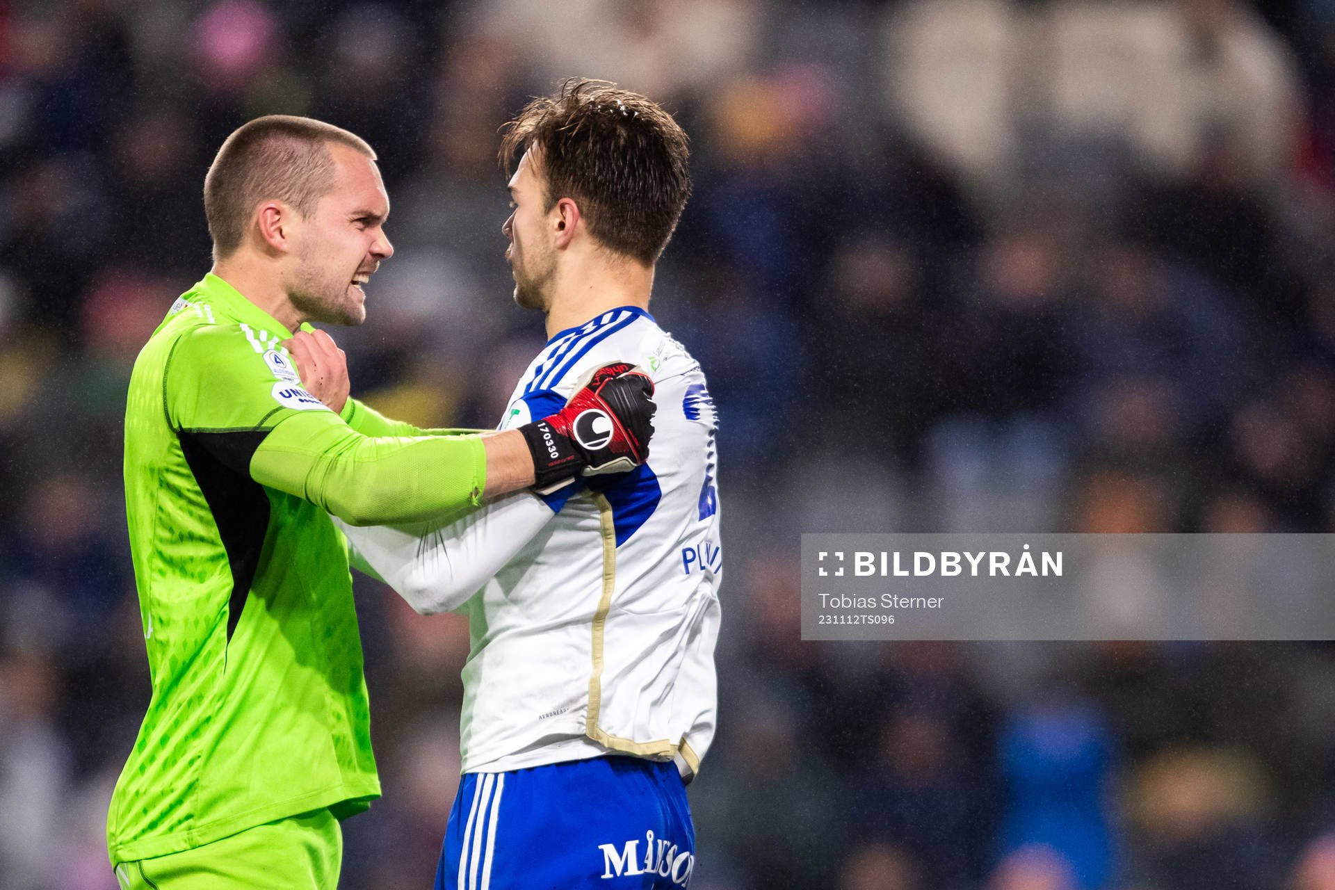 IFK Norrköpings målvakt Oscar Jansson och Anton Eriksson