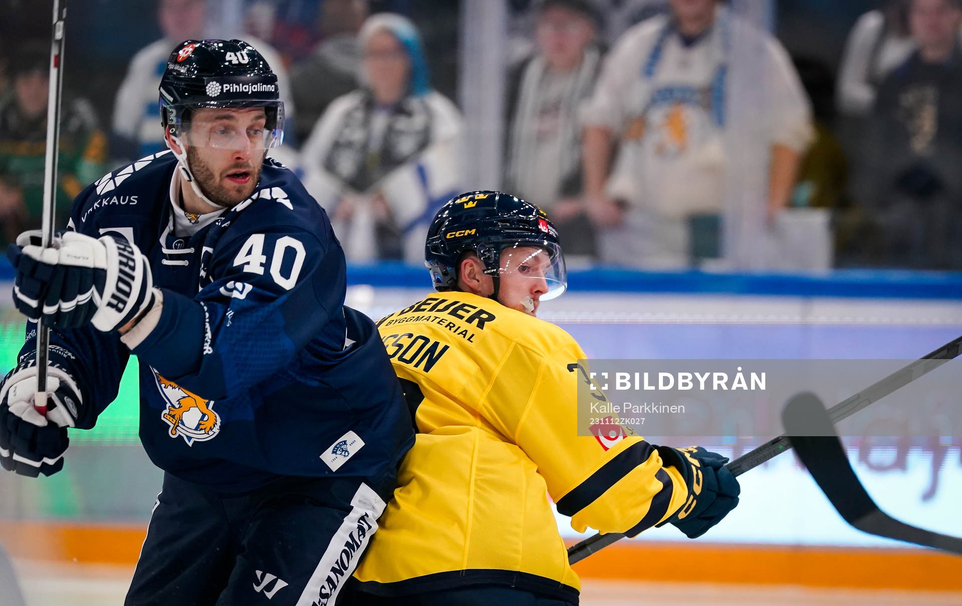 Petteri Lindbohm of Finland and Niklas Hansson of Sweden