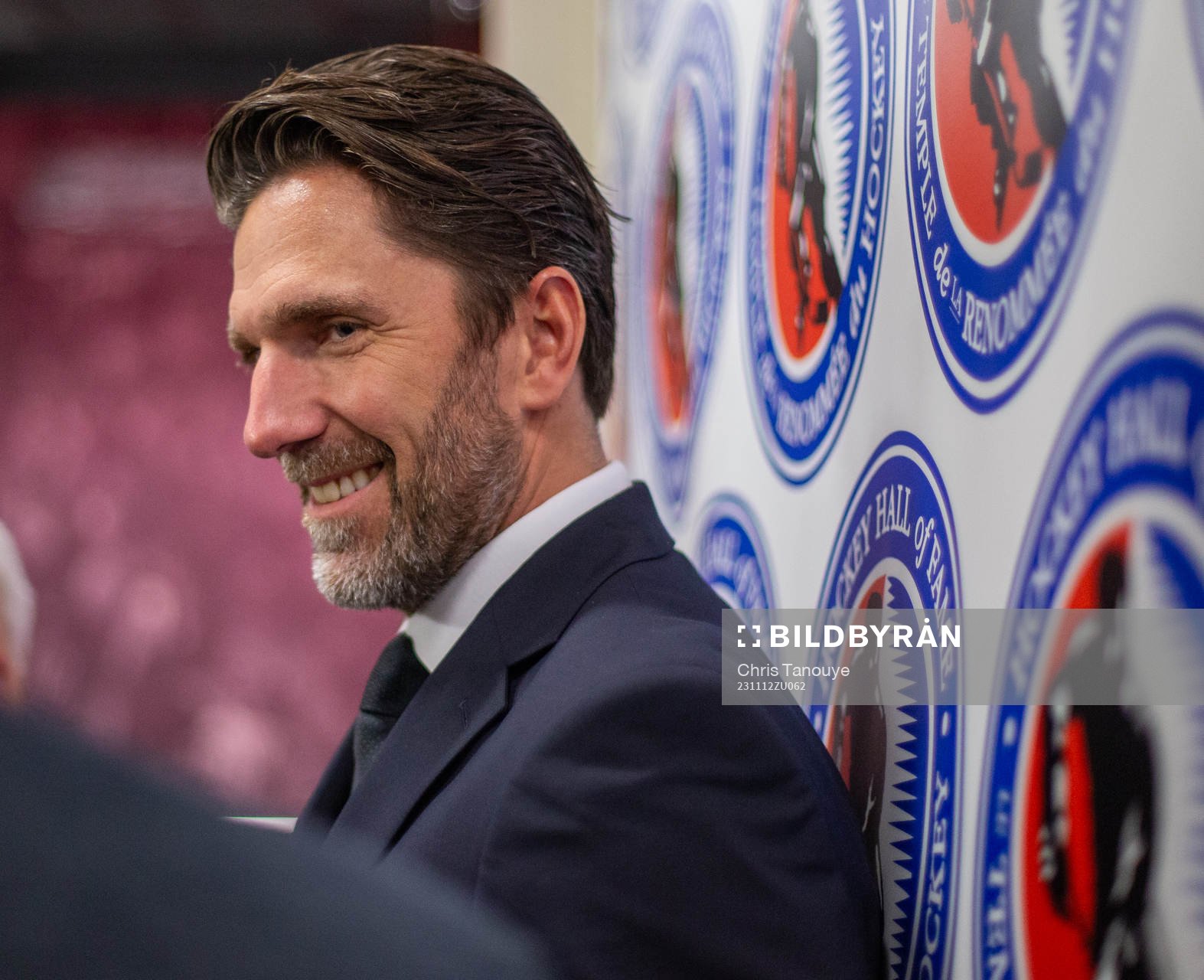 Henrik Lundqvist speaks with the media following the Hockey