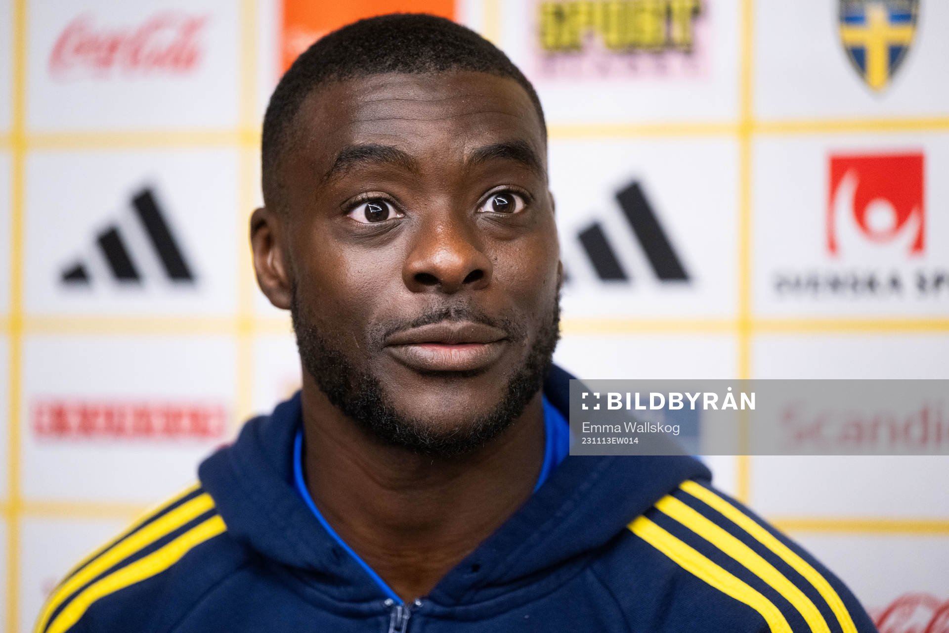 Ken Sema of the Swedish national football team