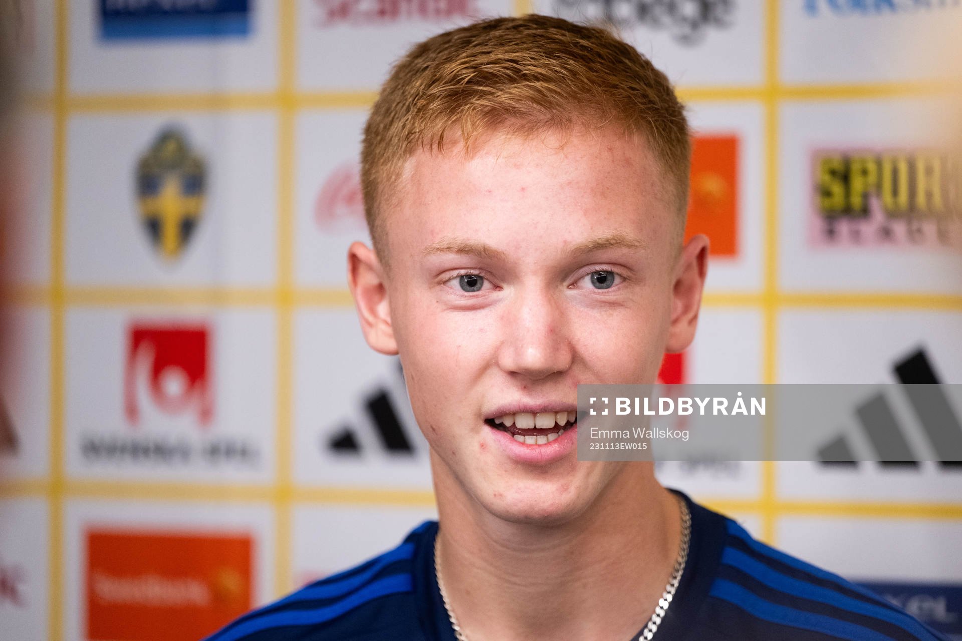 Hugo Larsson of the Swedish national football team