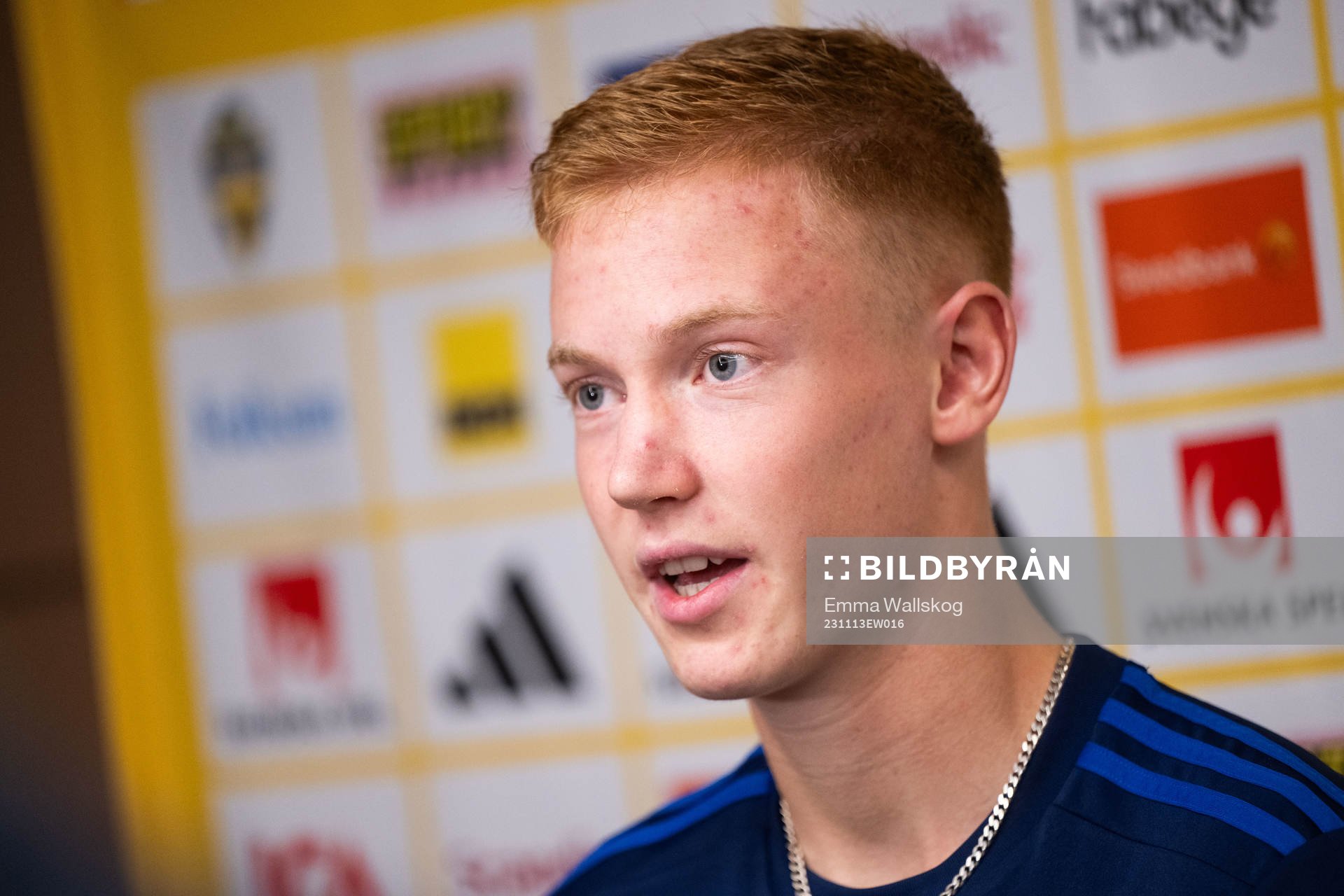 Hugo Larsson of the Swedish national football team