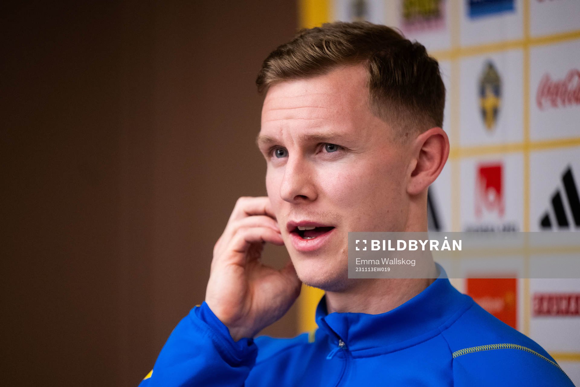 Emil Krafth of the Swedish national football team