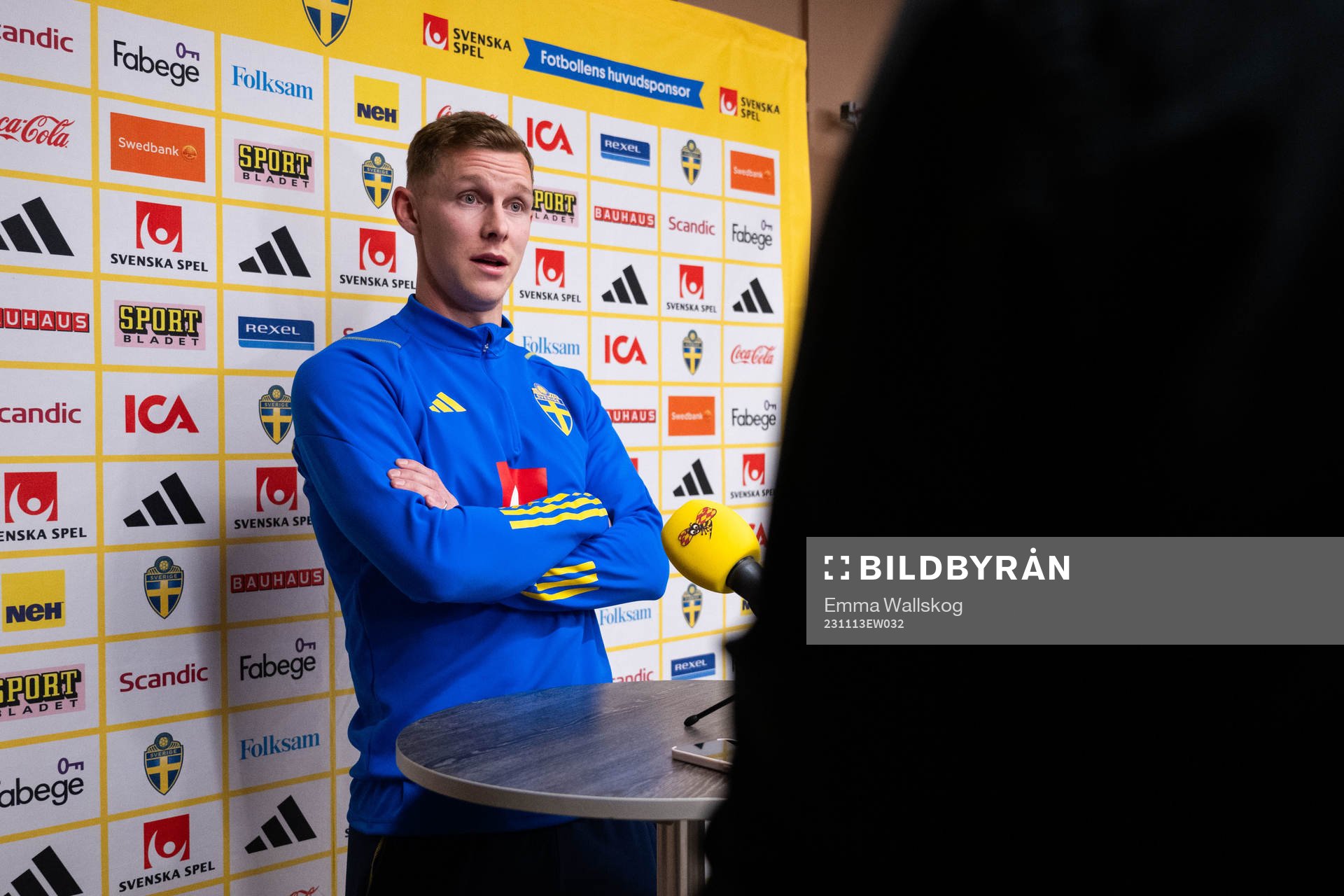 Emil Krafth of the Swedish national football team