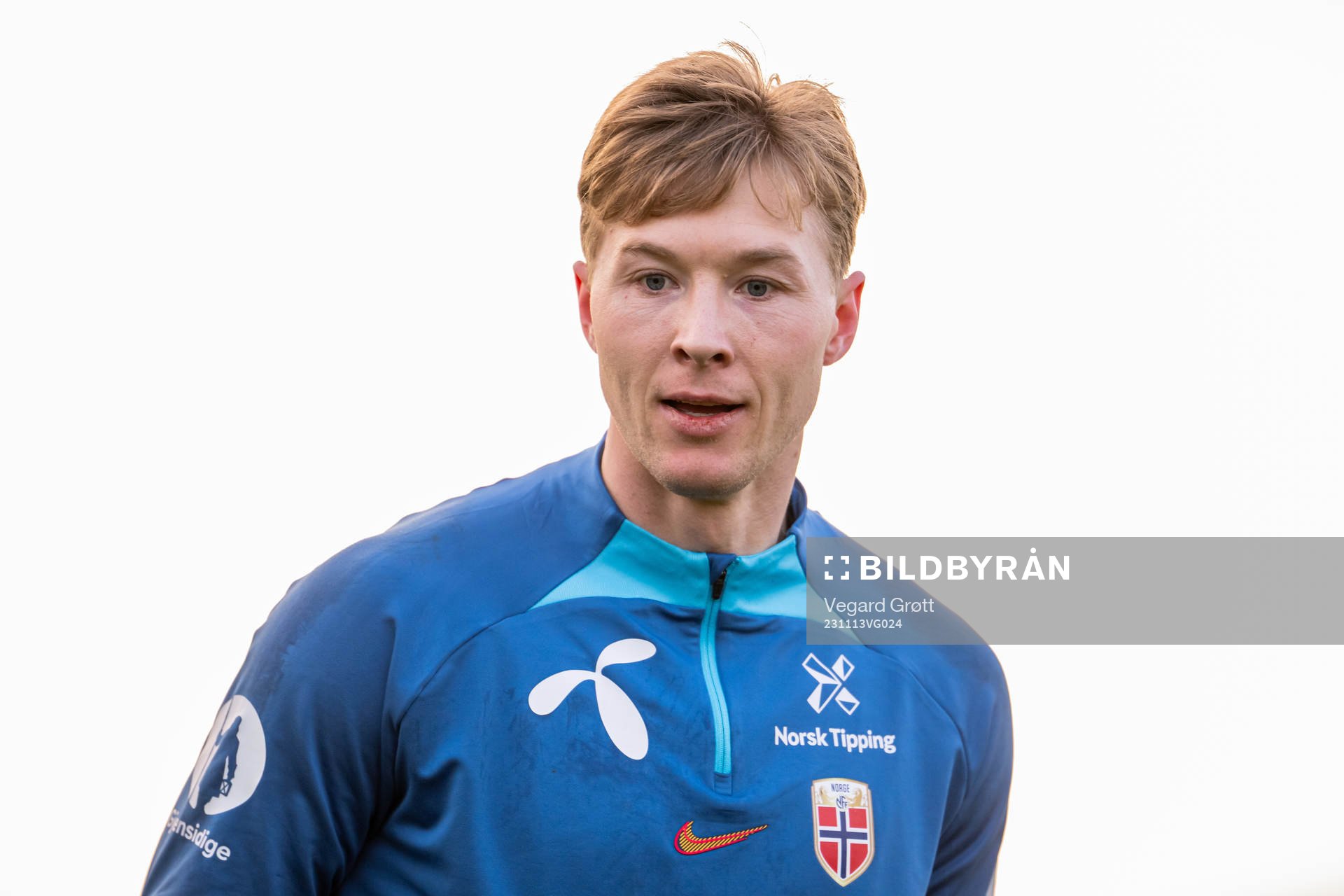 Goalkeeper Mathias Dyngeland of the Norwegian national