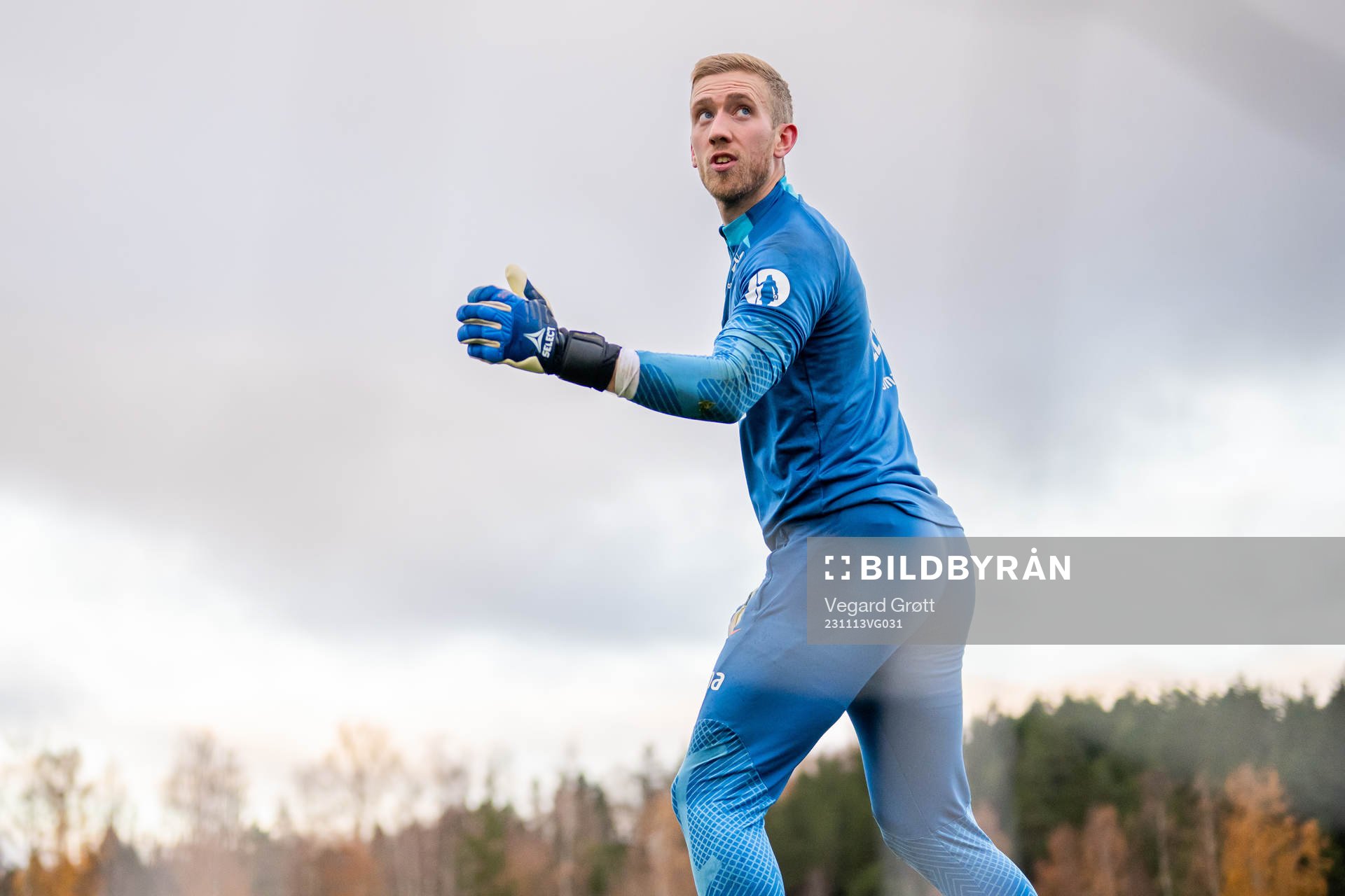Goalkeeper Egil Selvik of the Norwegian national football
