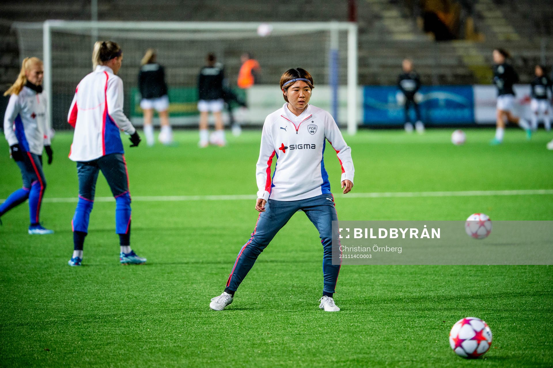 Mai Kadowaki of FC Rosengård ahead of the UEFA Women's Champions League football match between FC Rosengård and Eintracht Frankfurt on November 14, 2023 in Malmö.