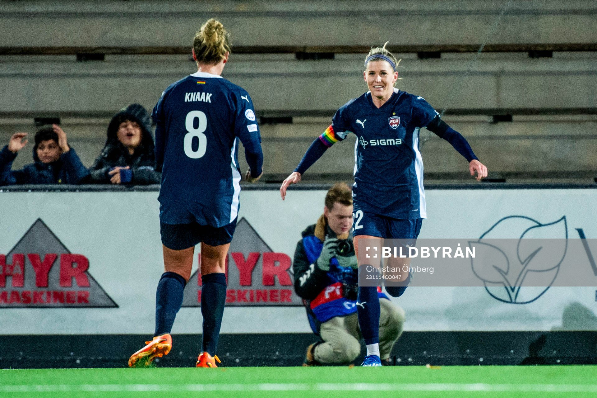 Olivia Schough of FC Rosengård celebrates