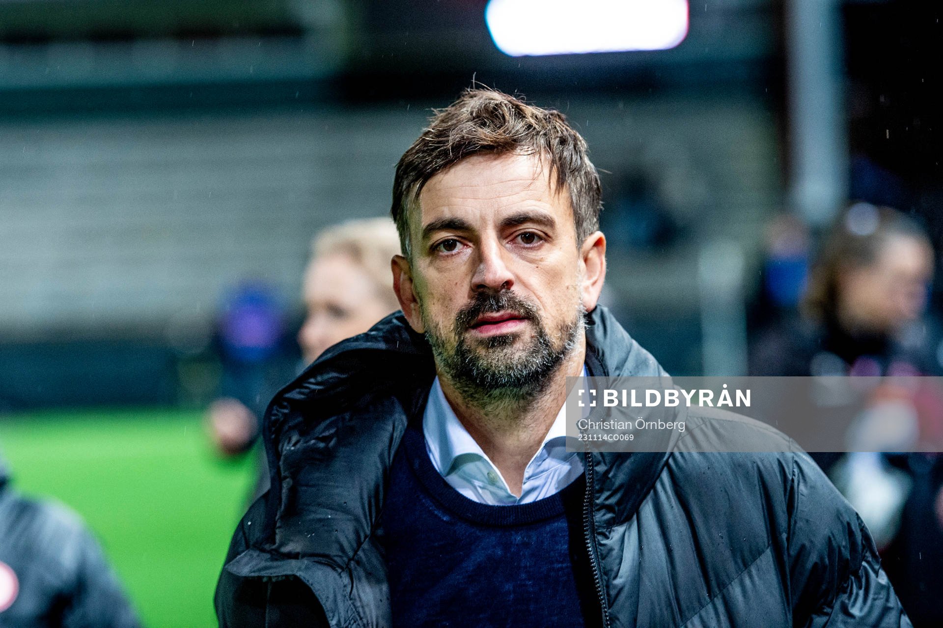 Head coach Nikolaos Arnau of Eintracht Frankfurt ahead of the UEFA Women's Champions League football match between FC Rosengård and Eintracht Frankfurt on November 14, 2023 in Malmö.