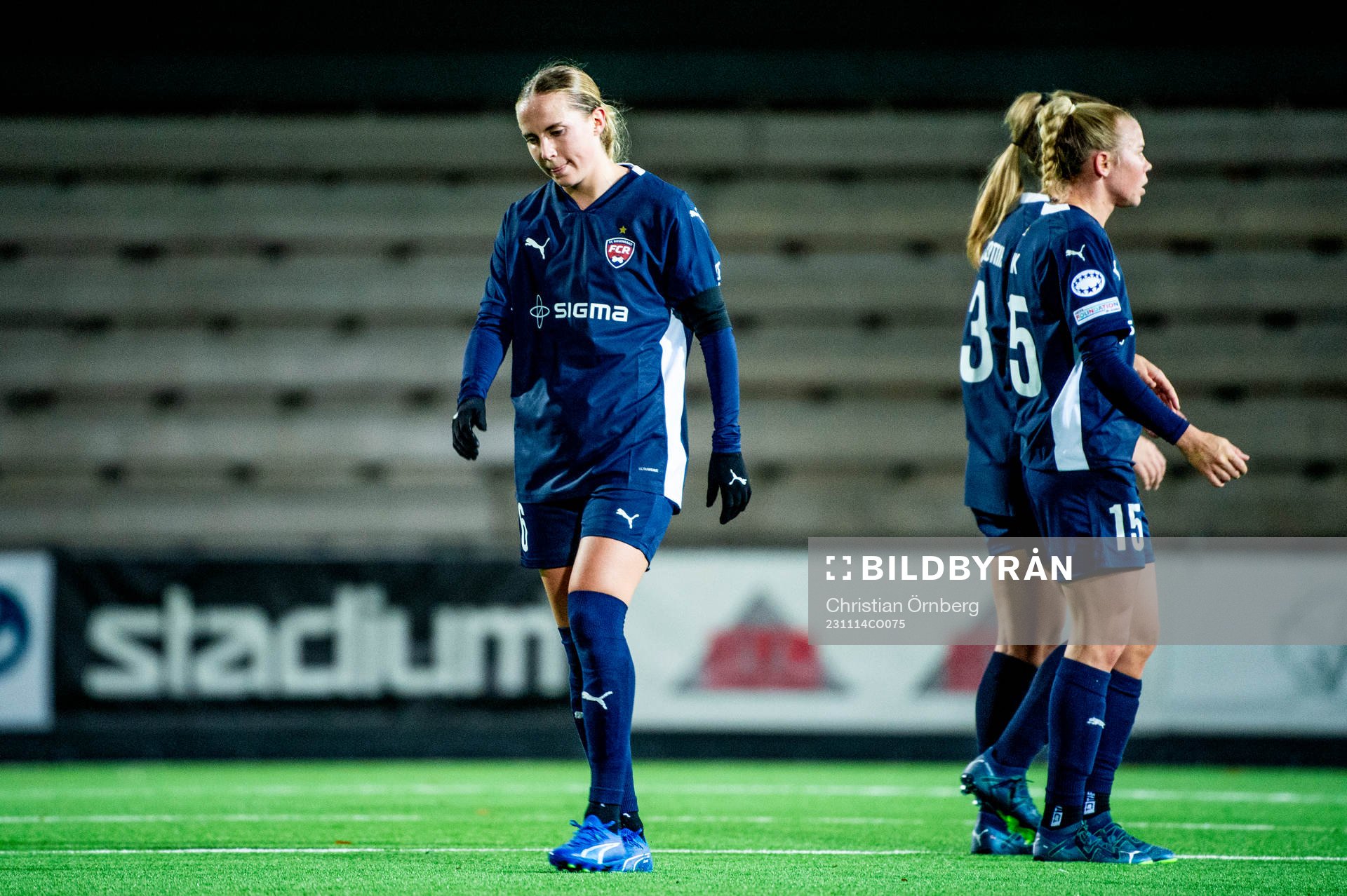 Ria Noora Minerva Öling of FC Rosengård looks dejected