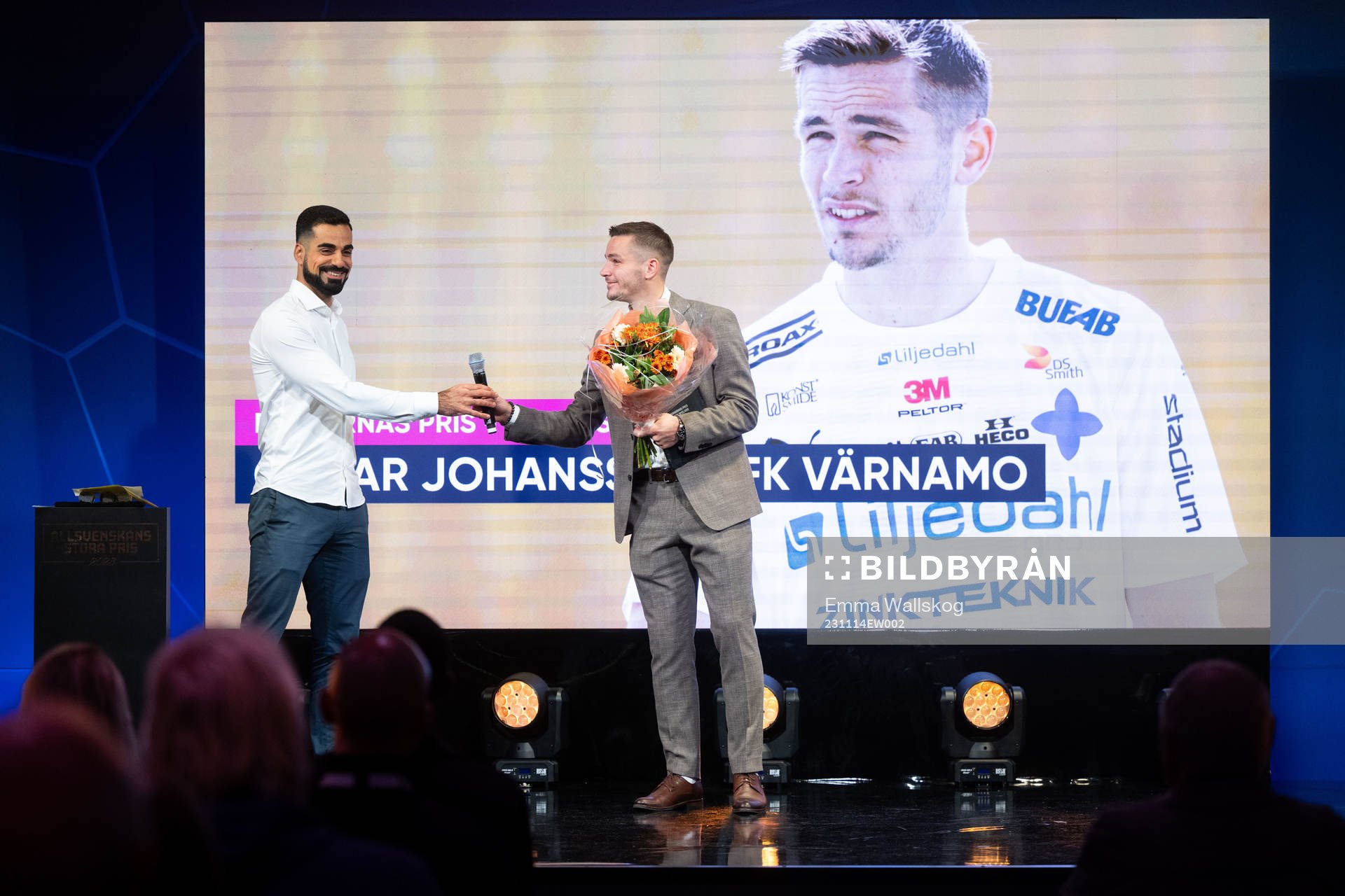 Oscar Johansson Schellhas, IFK Värnamo, tilldelas Domarnas