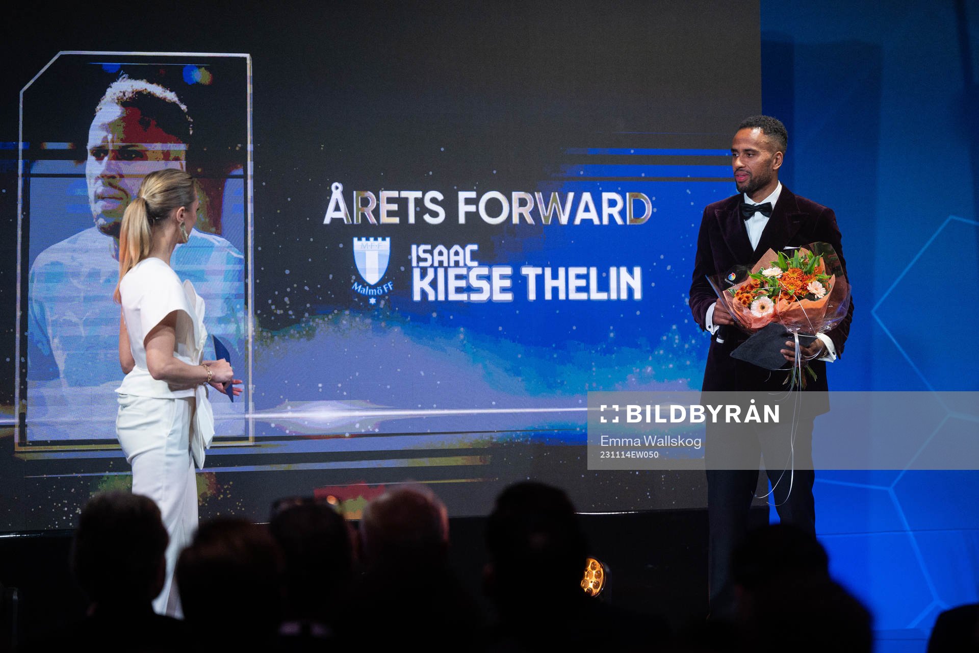 Isak Kiese Thelin, Malmö FF, tilldelas priset som Årets