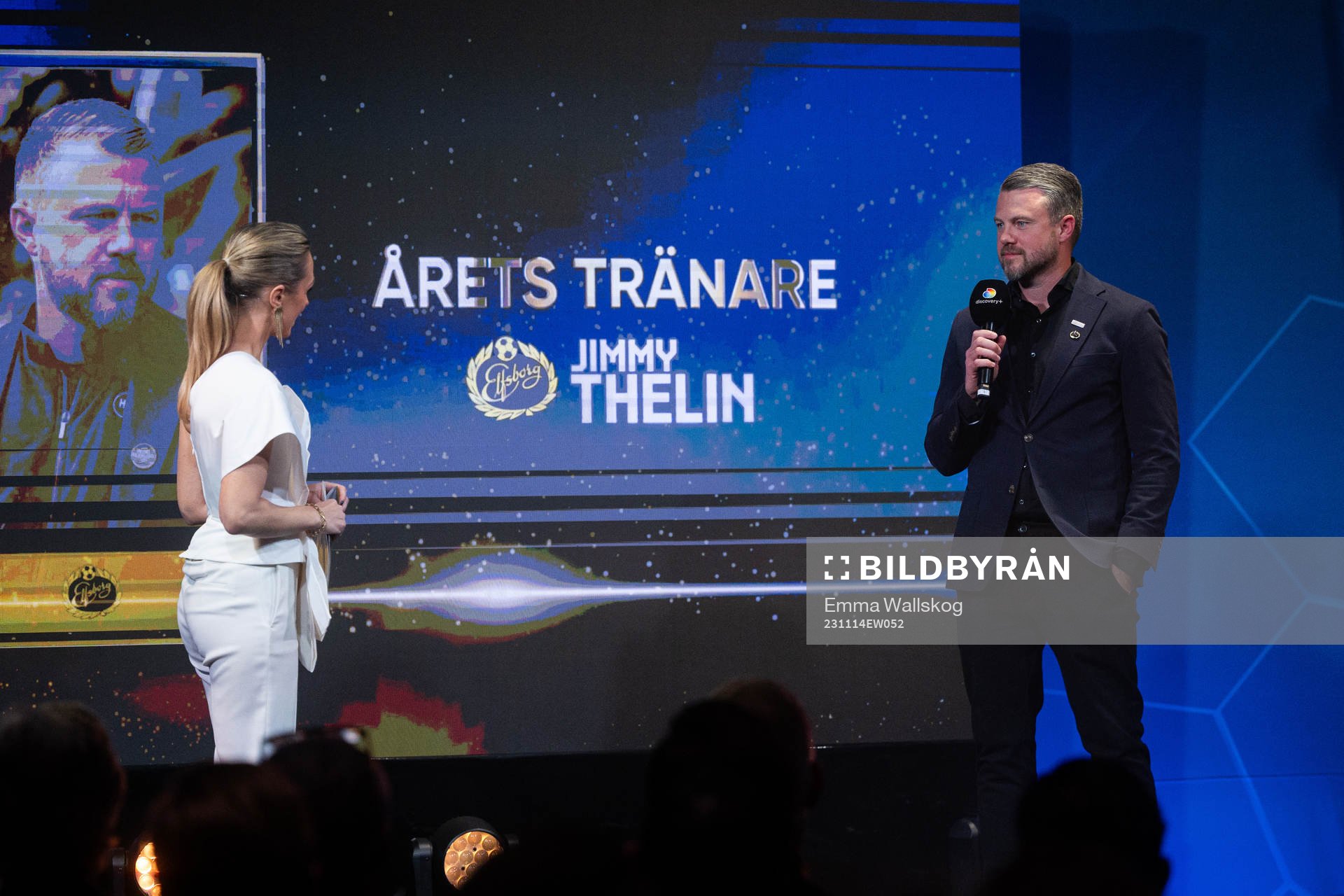 Jimmy Thelin, Manager IF Elfsborg, tilldelas priset som