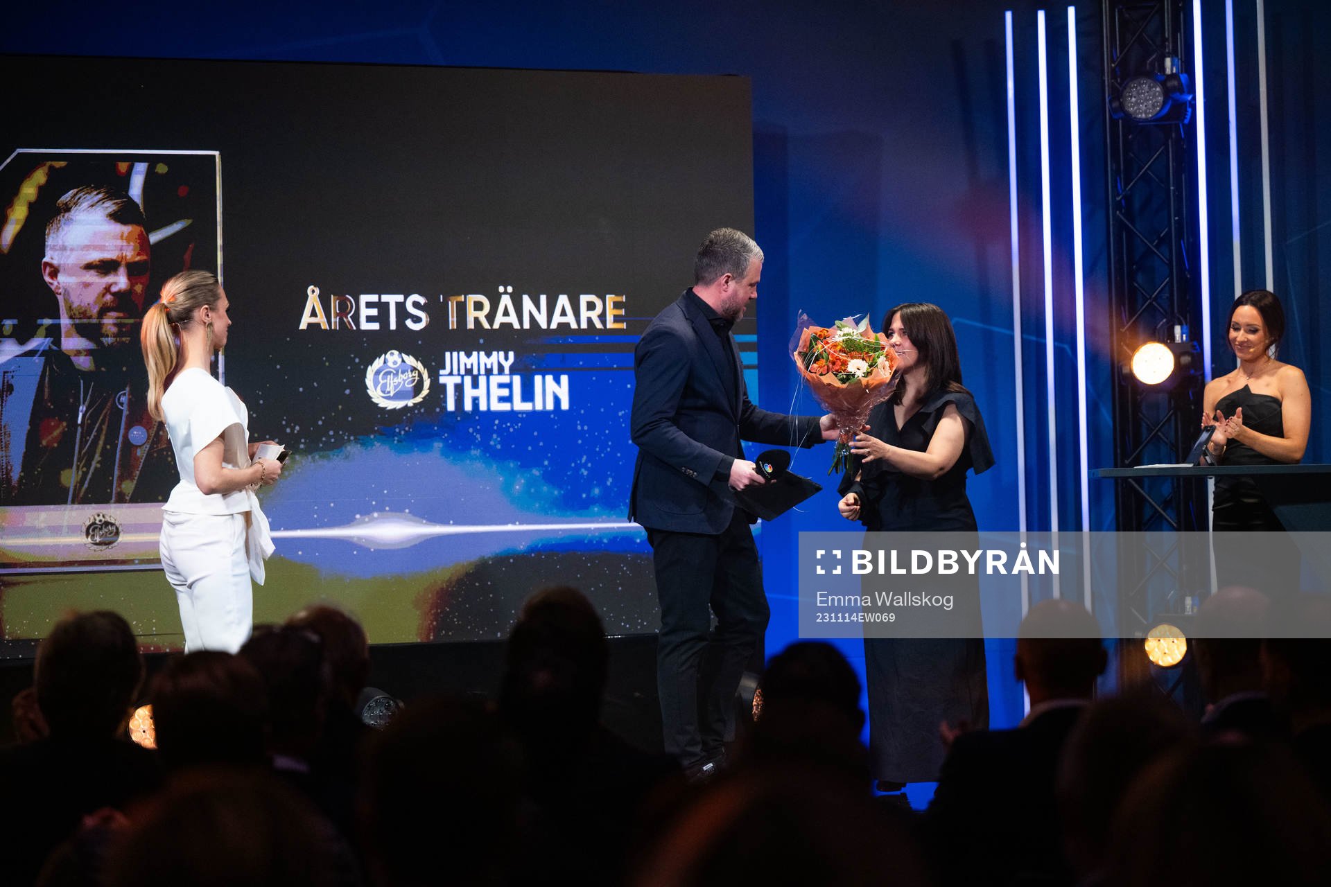 Jimmy Thelin, Manager IF Elfsborg, tilldelas priset som