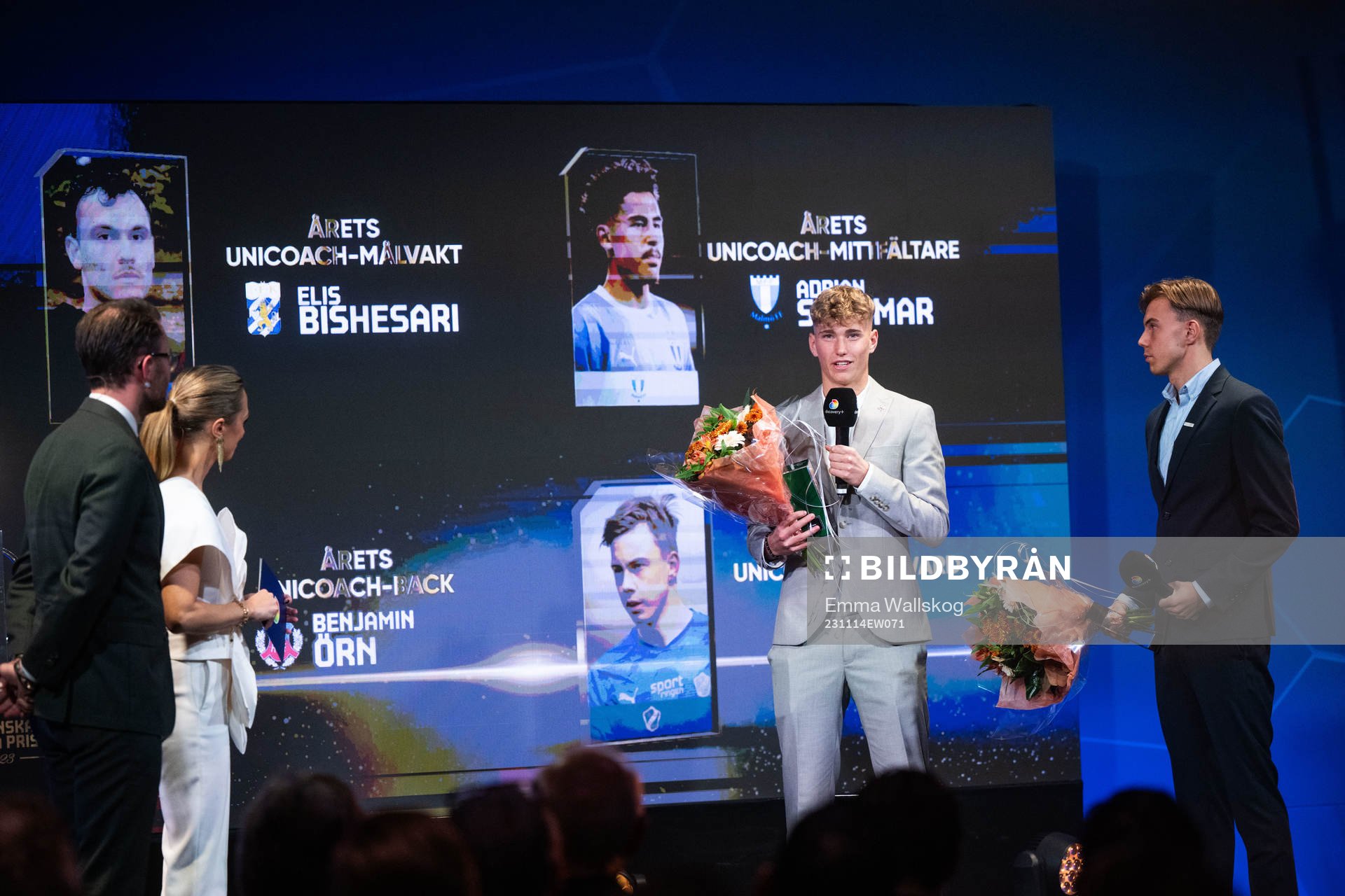 Benjamin Örn, Helsingborgs IF, och Alex Hall, Halmstads