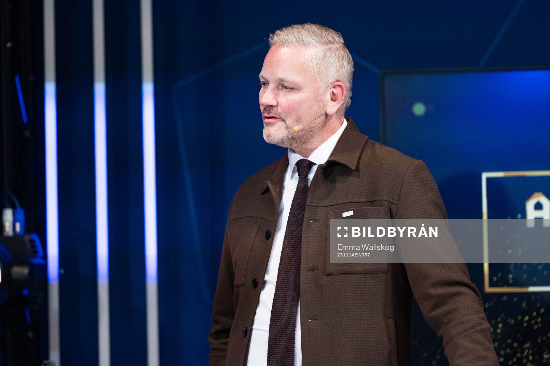 Johan Lindvall, Generalsekreterare Svensk Elitfotboll, under Allsvenskans Stora Pris den 14 november 2023 i Stockholm. 