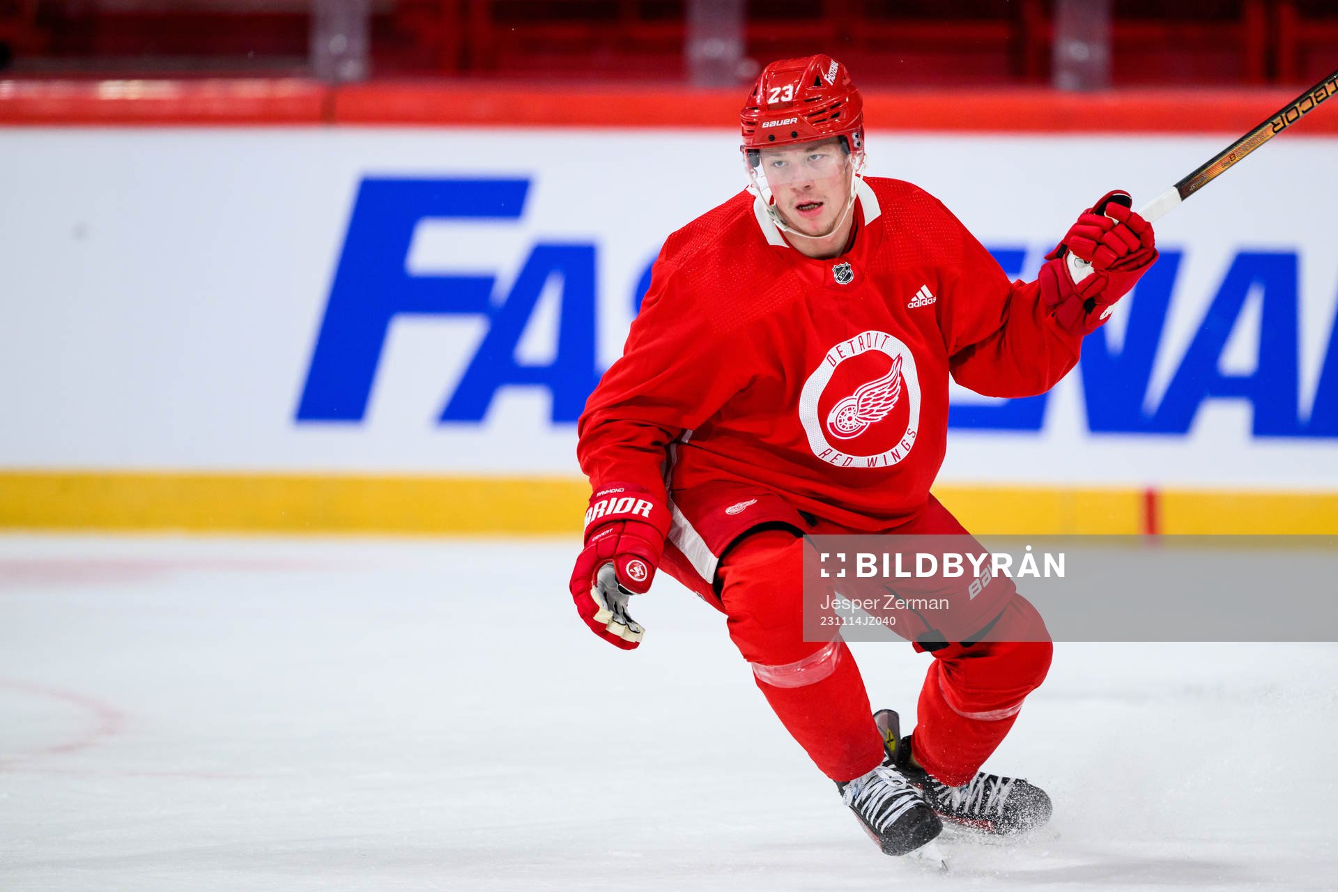 Lucas Raymond of Detroit Red Wings