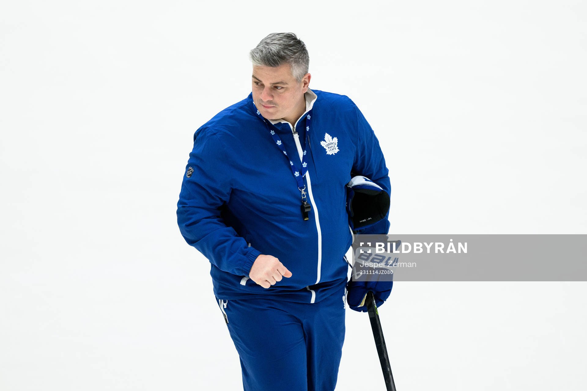 Head coach Sheldon Keefe of Toronto Maple Leafs