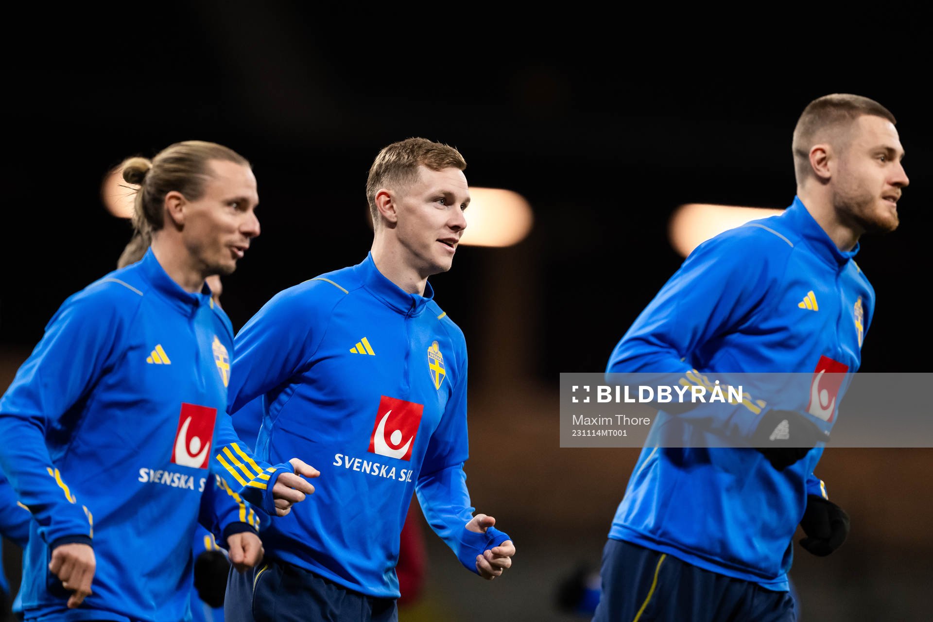 Niklas Hult and Emil Krafth of the Swedish national