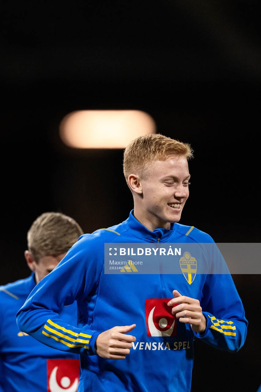 Hugo Larsson of the Swedish national football team
