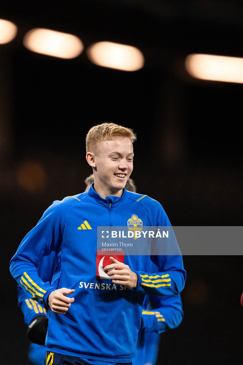 Hugo Larsson of the Swedish national football team