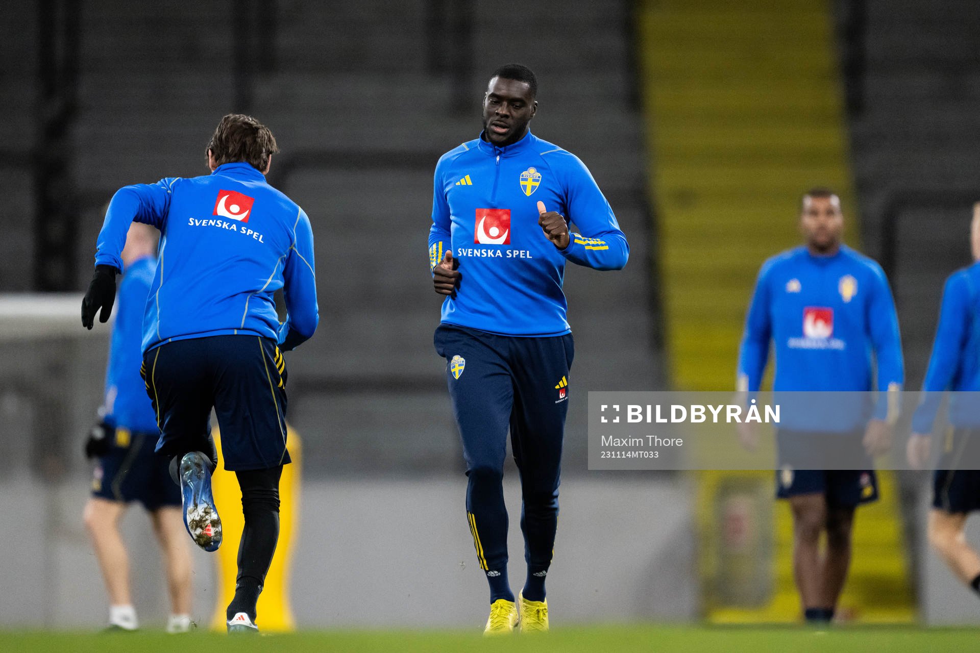 Ken Sema of the Swedish national football team